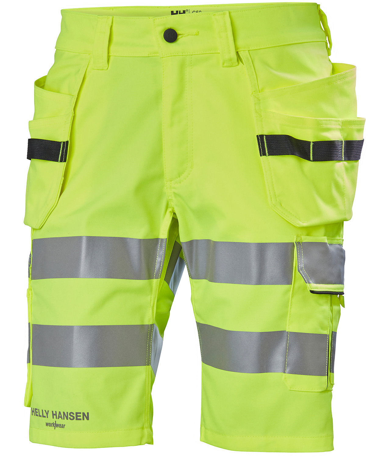 Helly Hansen Alna 2.0 h&aring;ndv&aelig;rkershorts, Hi-vis gul/charcoal