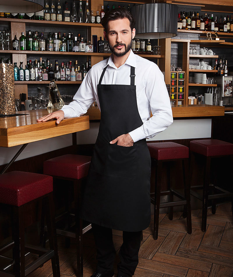 Karlowsky Basic br&ouml;stlappsf&ouml;rkl&auml;de med fickor, Svart