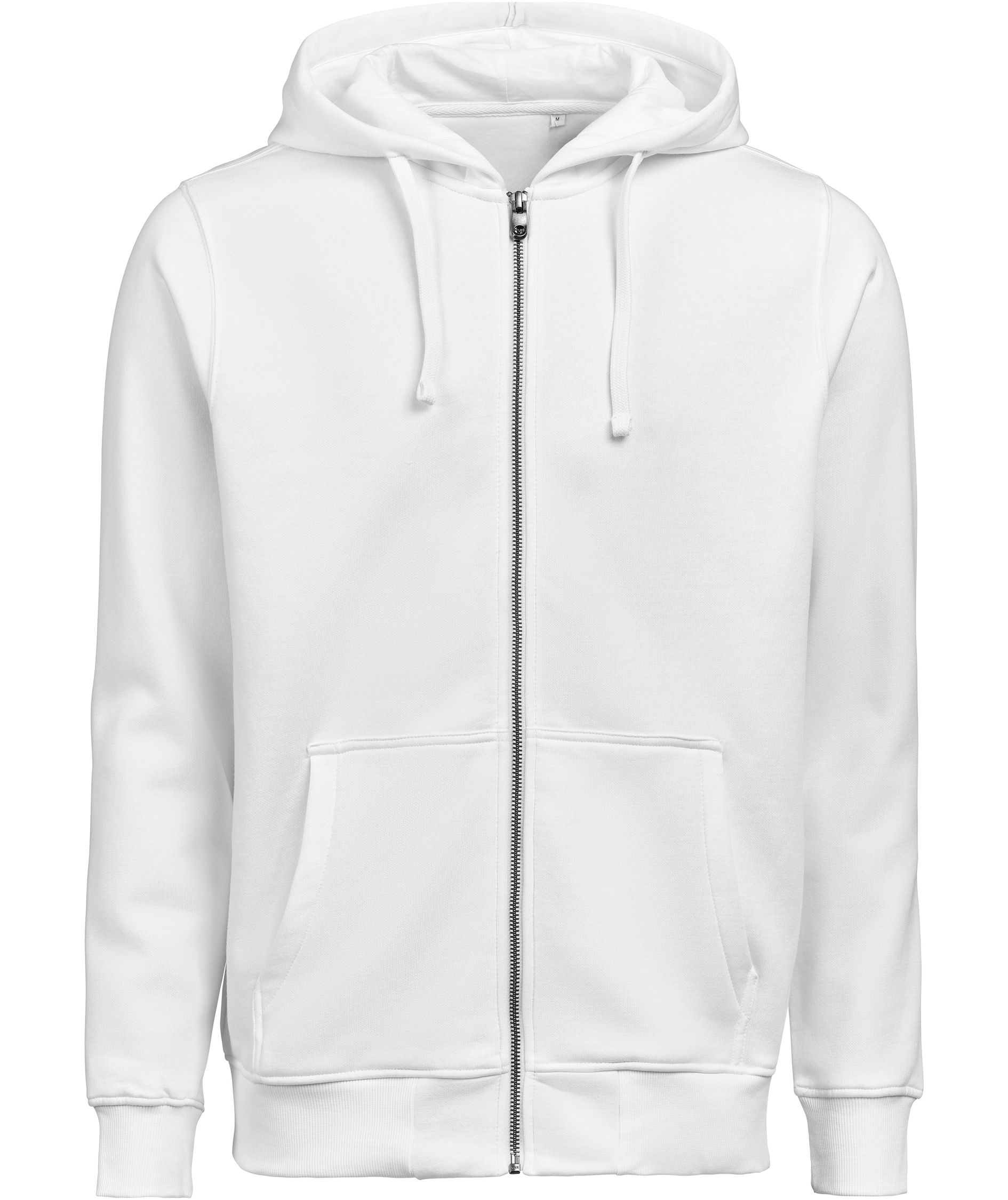 UM Regular fit hoodie med dragkedja, White