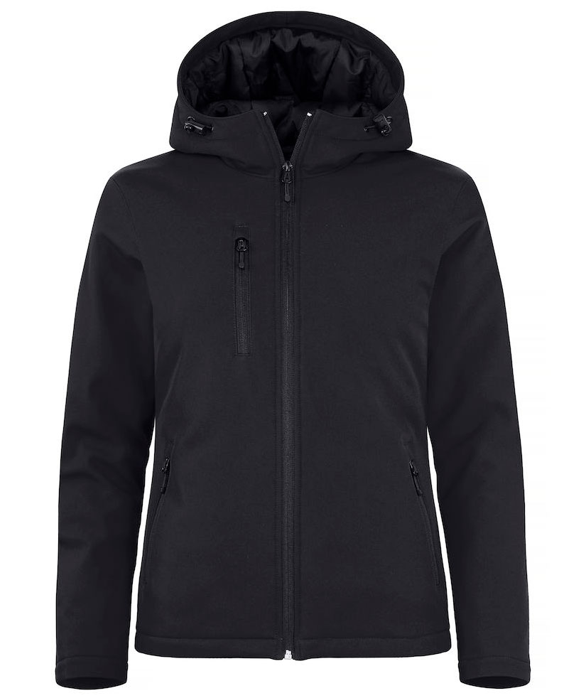 Clique fodrad softshelljacka dam, Svart