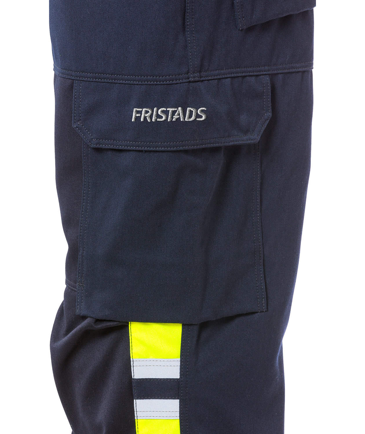 Fristads Flamestat arbeidsbukse, Marine/Hi-Vis gul, large image number 3