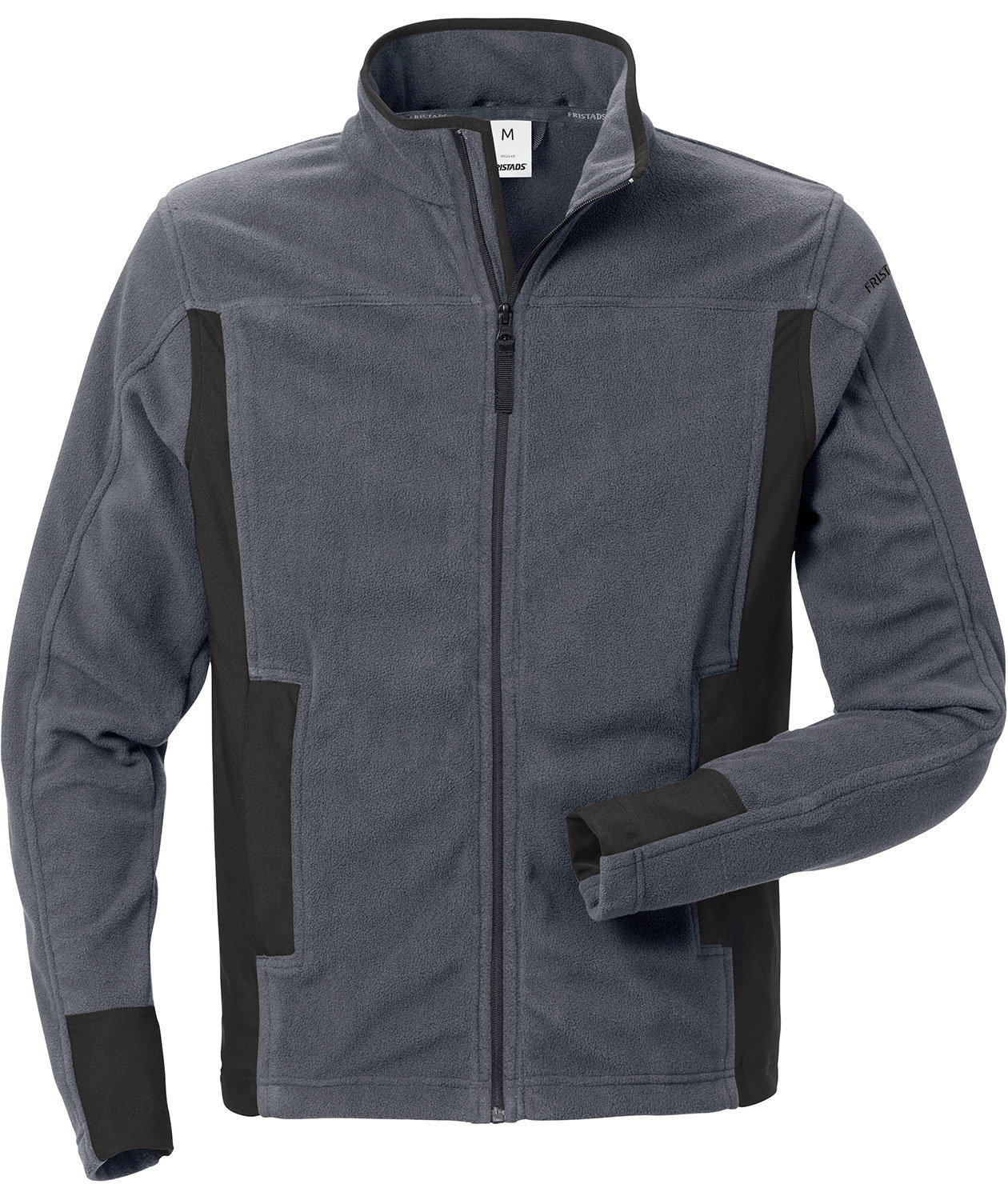 Fristads microfleecejakke 4003, Gr&aring;/Svart
