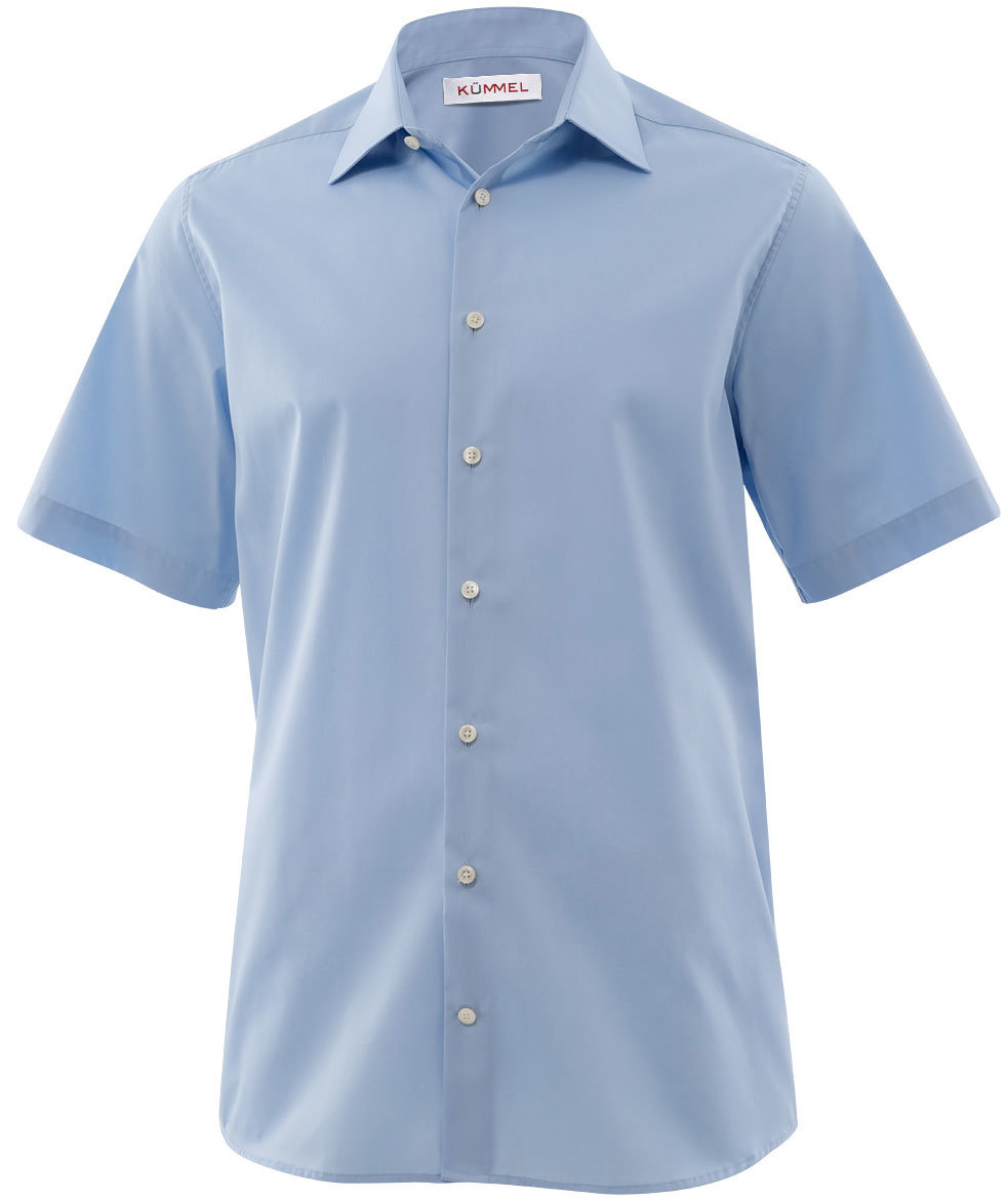 K&uuml;mmel Frankfurt Classic fit shirt with short sleeves, Light Blue