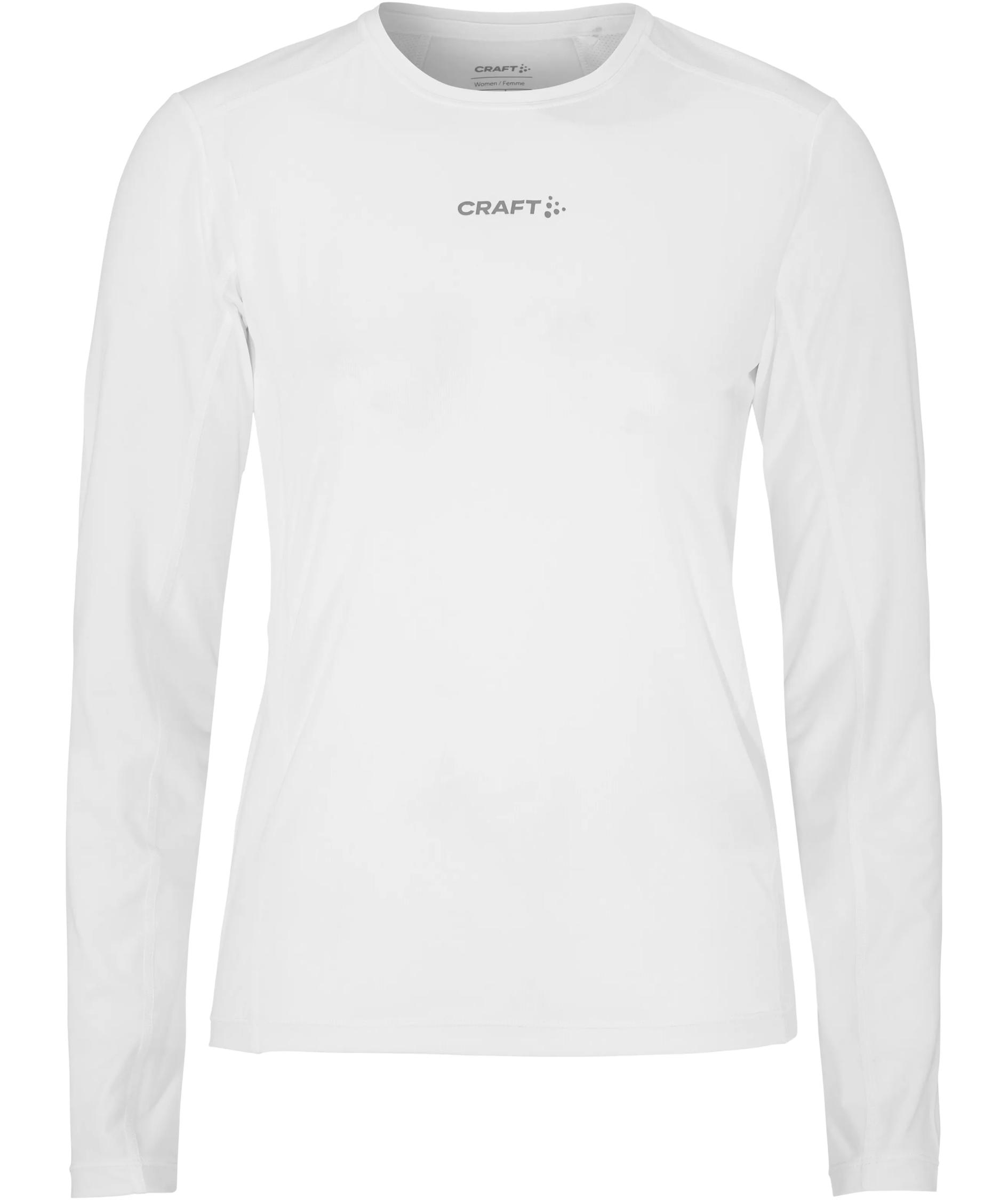 Craft ADV Essence langermet dame T-skjorte, White, White, swatch