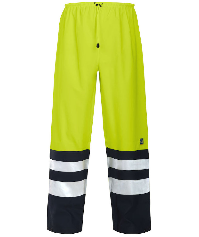 ProJob regnbyxa 6504, Varsel Gul/Svart