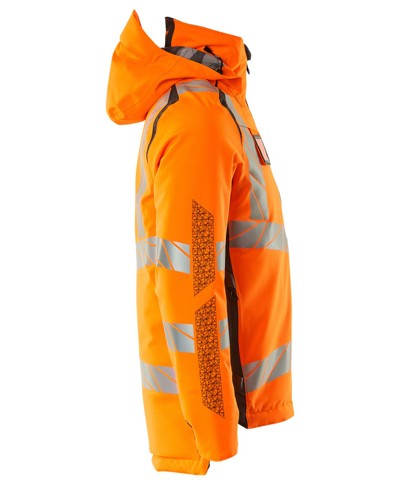 Mascot Accelerate Safe vinterjakke, Hi-vis Orange/M&oslash;rk antracit, large image number 2