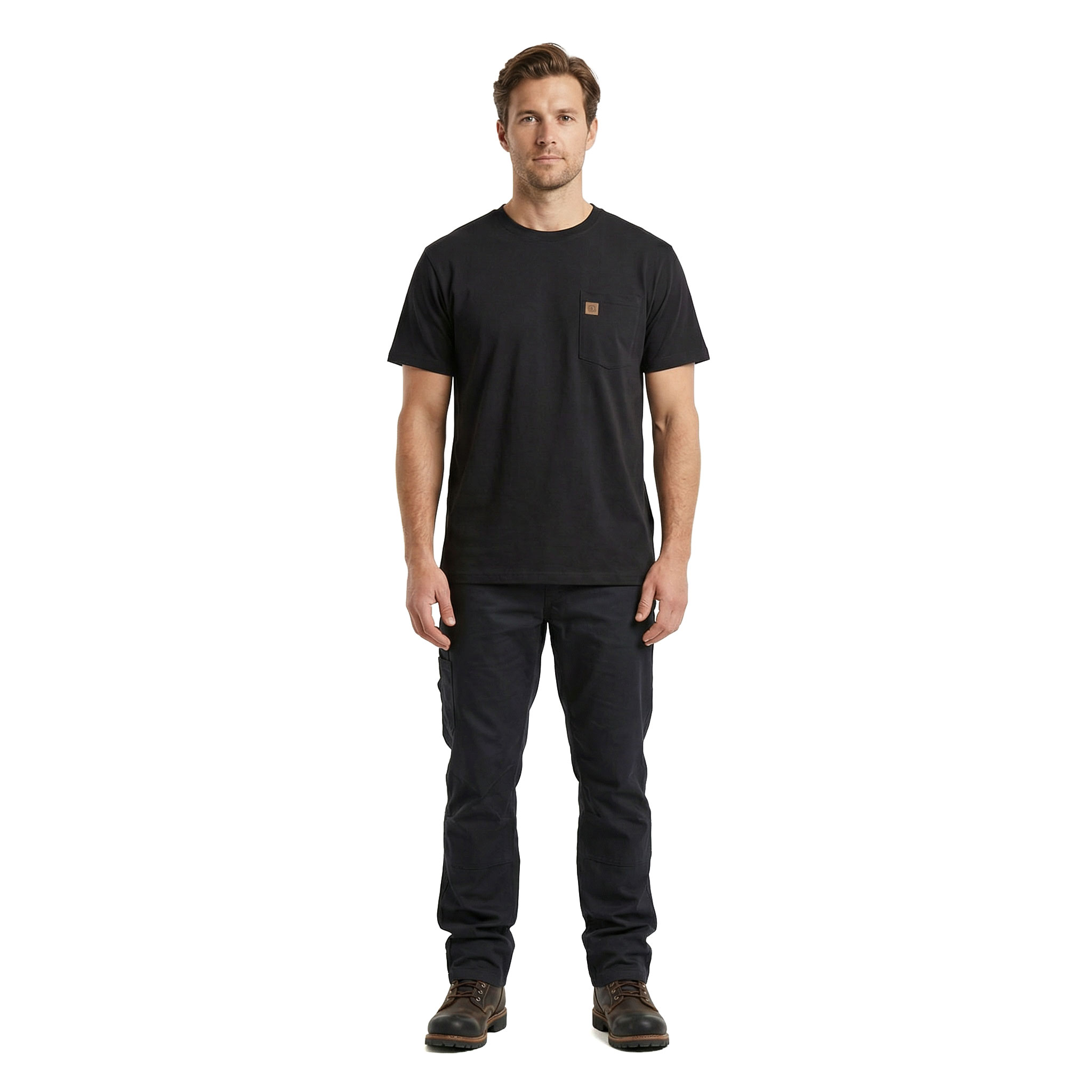 Westborn T-skjorte med brystlomme, Black