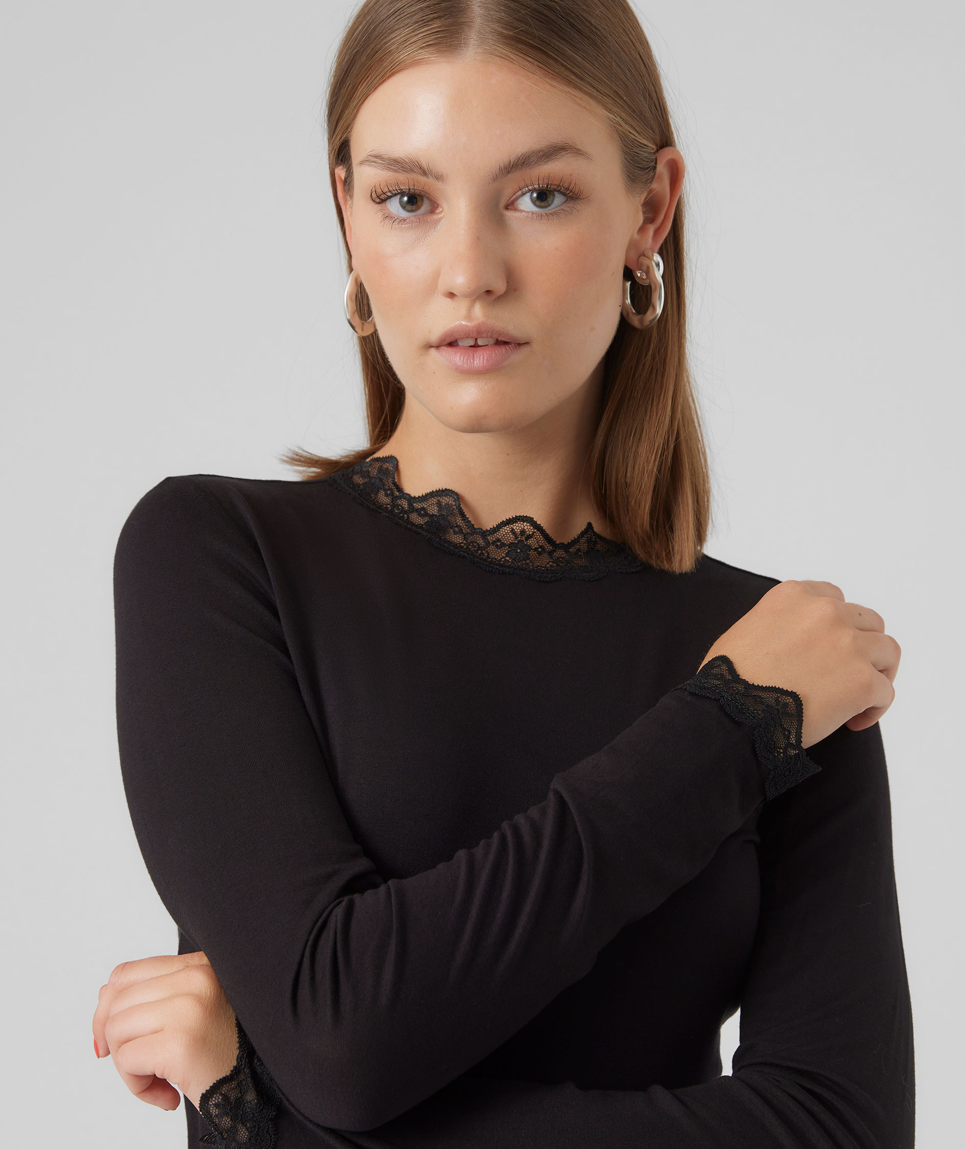 Vero Moda VMROSA damebluse, Black, large image number 3