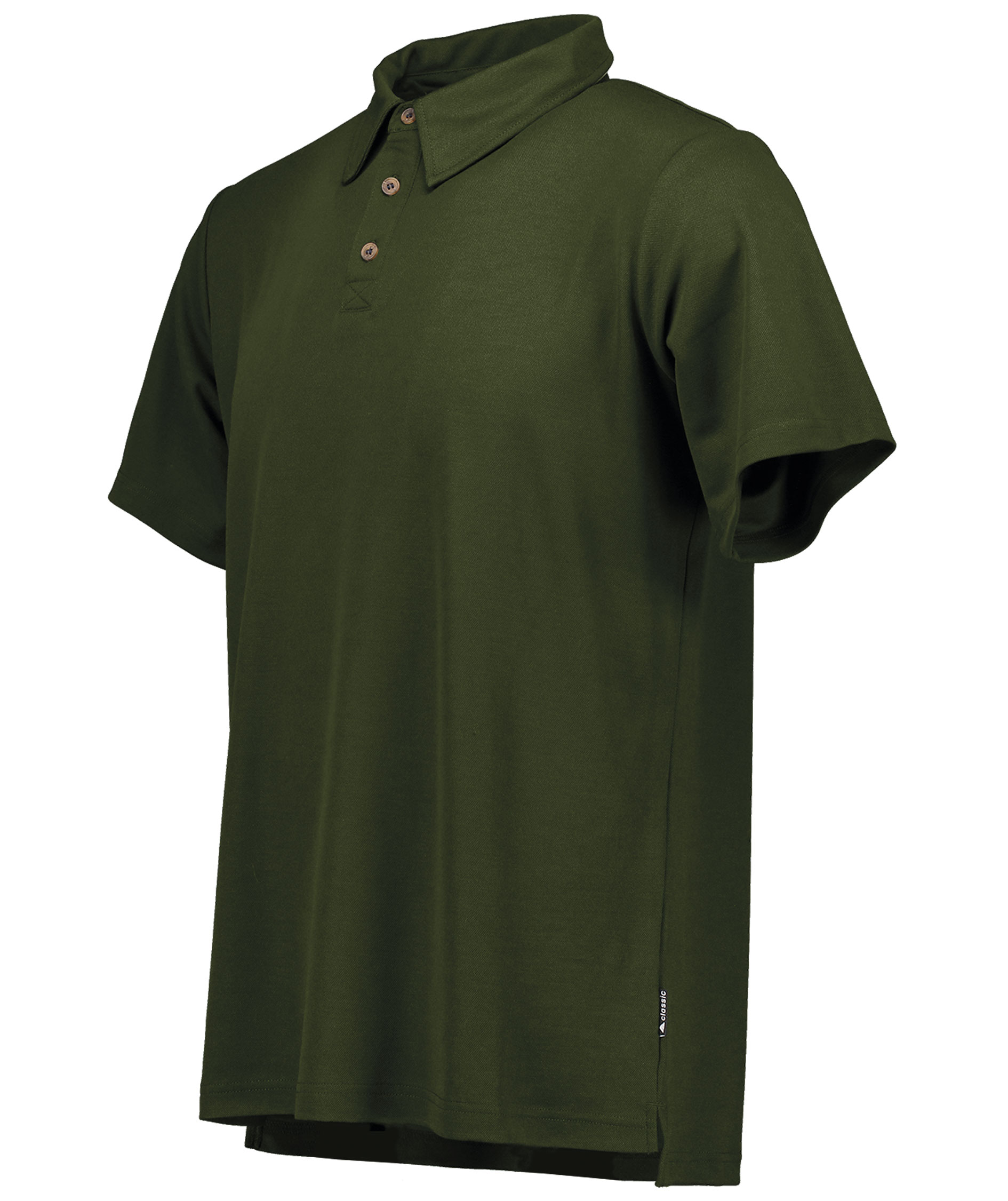 Pitch Stone Tech Wool Poloshirt, Olivgr&uuml;n, large image number 2