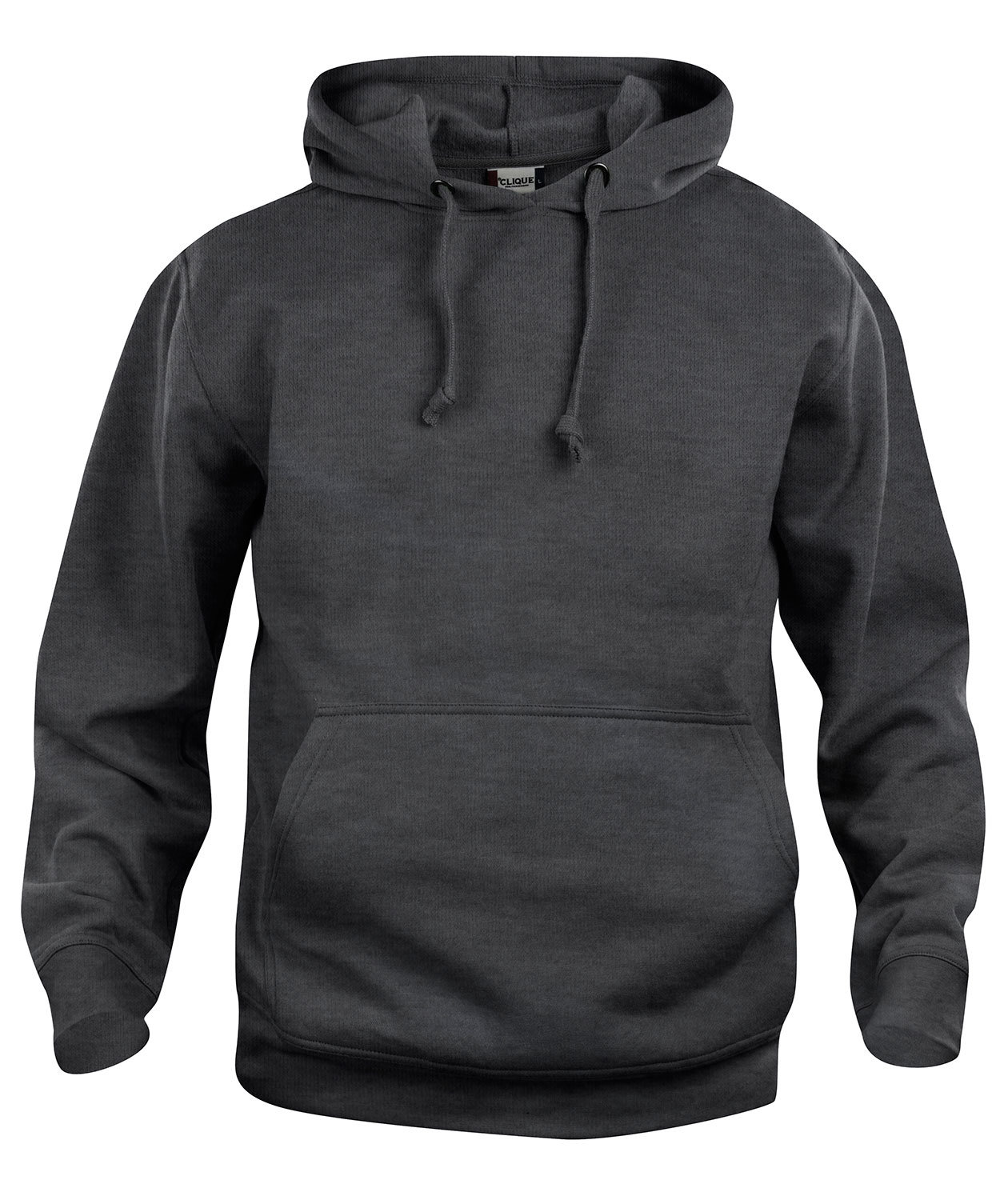 Clique Basic hoodie, Antracitmelerad, Antracitmelerad, swatch