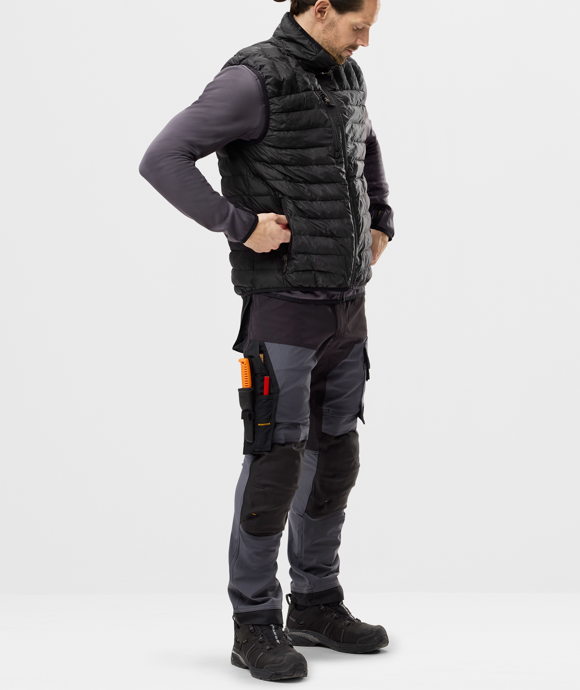 Snickers AllroundWork Arbeitshose 6375 full stretch, Steel Grey/Black, large image number 4