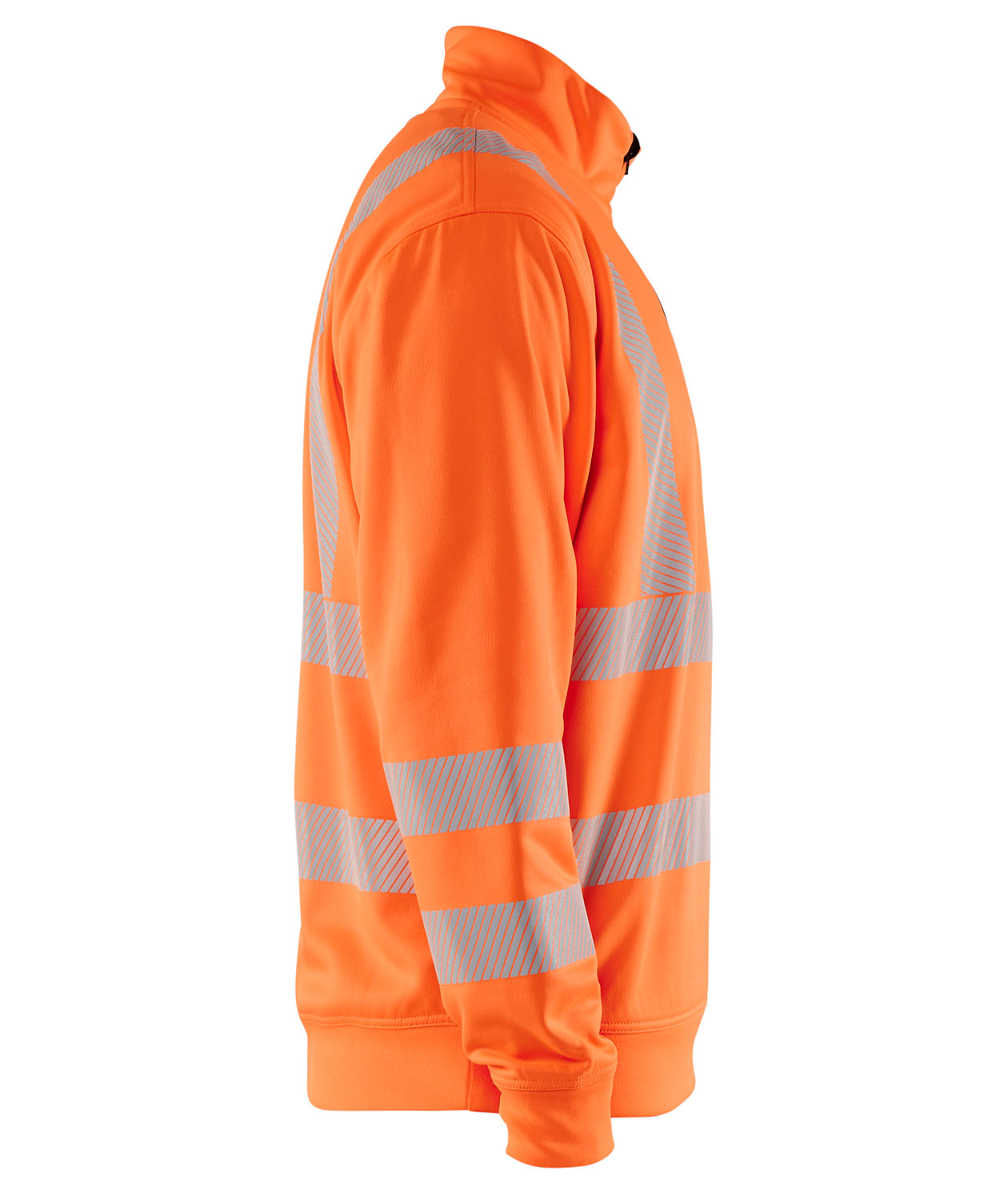 Bl&aring;kl&auml;der half zip sweatshirt, Hi-vis Orange, large image number 2