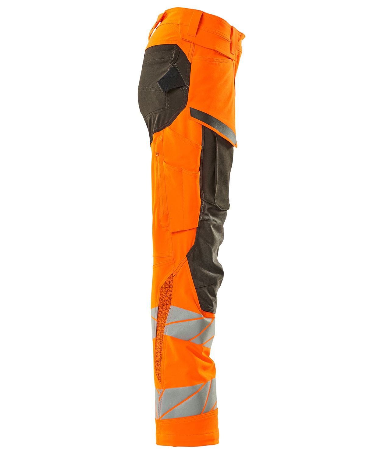 Mascot Accelerate Safe dame arbejdsbukser full stretch, Hi-vis Orange/M&oslash;rk antracit, large image number 2