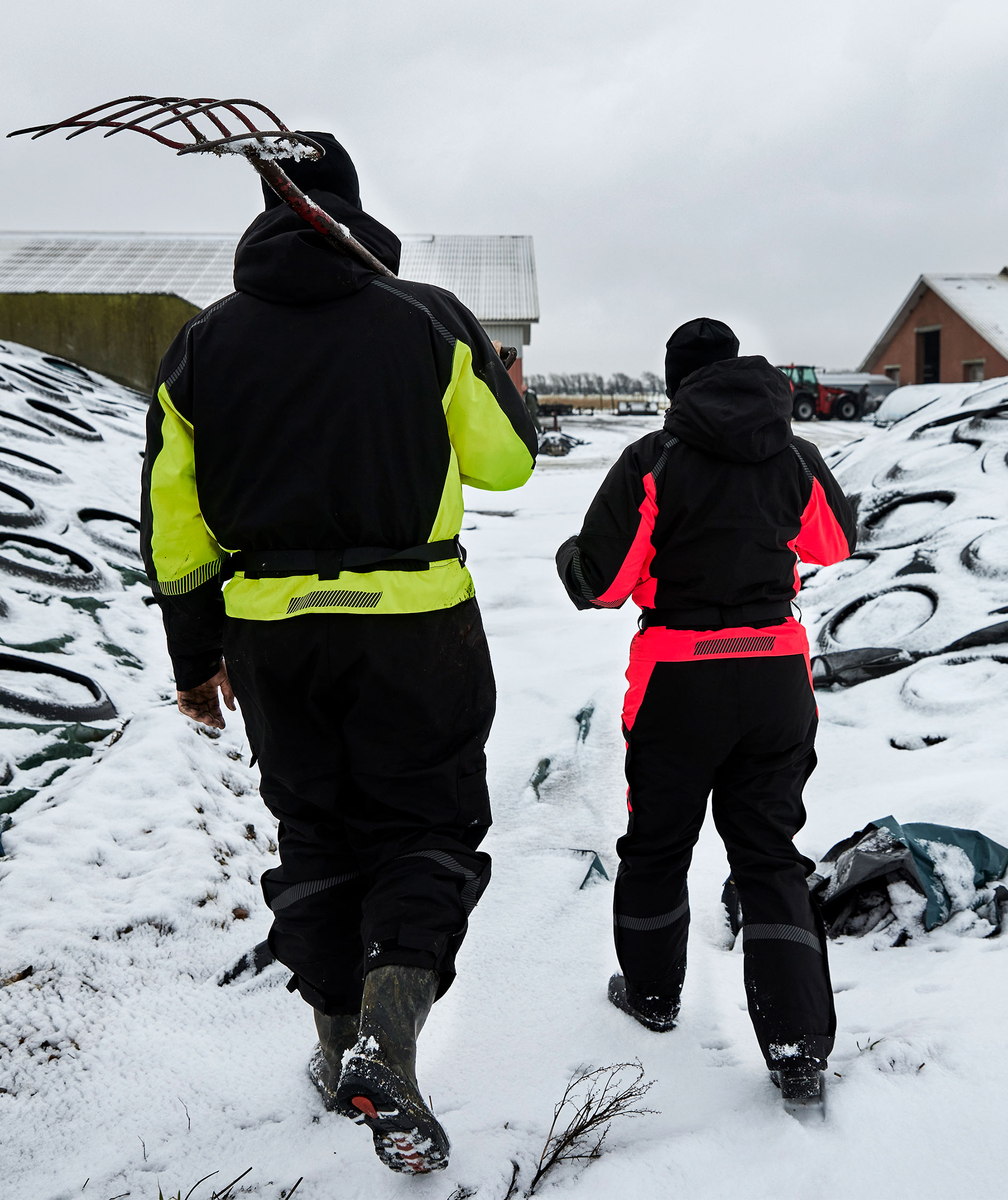 ELKA Working Xtreme vinterkjeledress, Svart/Gul, large image number 12