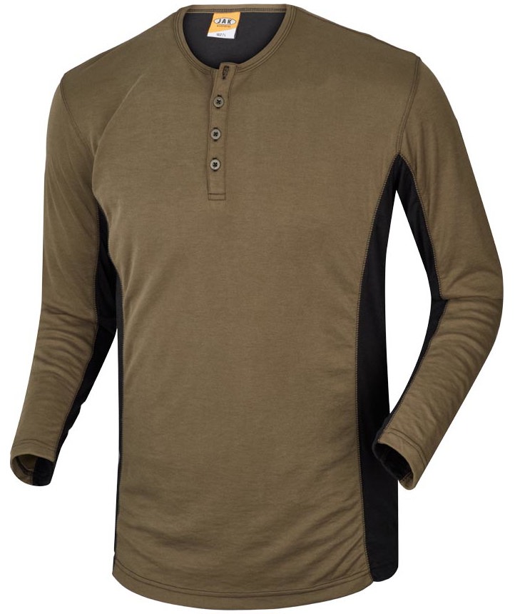 J.A.K. Basic long-sleeved Grandad T-shirt 1627, 