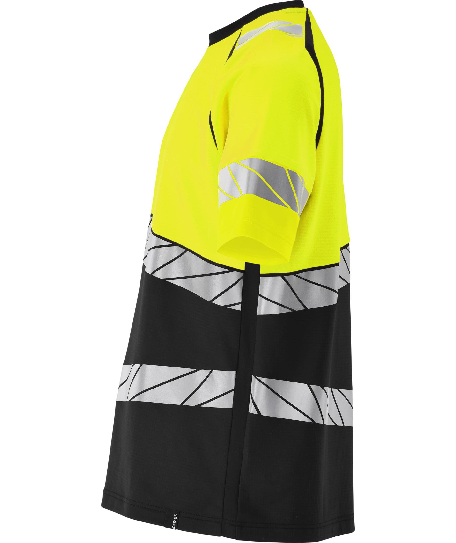 Mascot Accelerate Safe T-shirt, Black/Hi-Vis Yellow, large image number 3