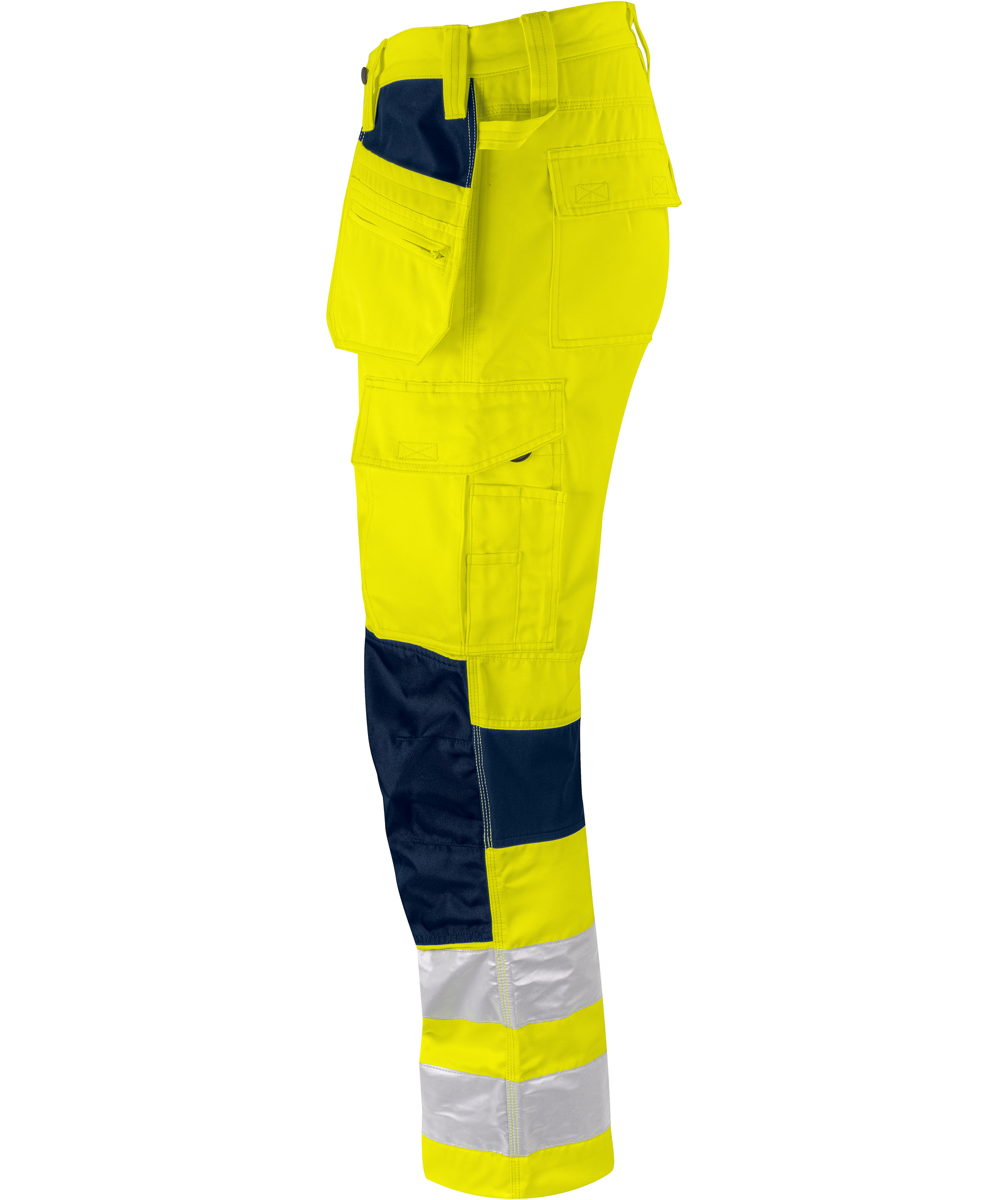 ProJob Handwerkerhose 6570, Hi-Vis gelb/marine, large image number 3