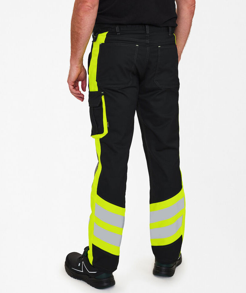 Engel Cargo trousers, Black/Yellow, large image number 3