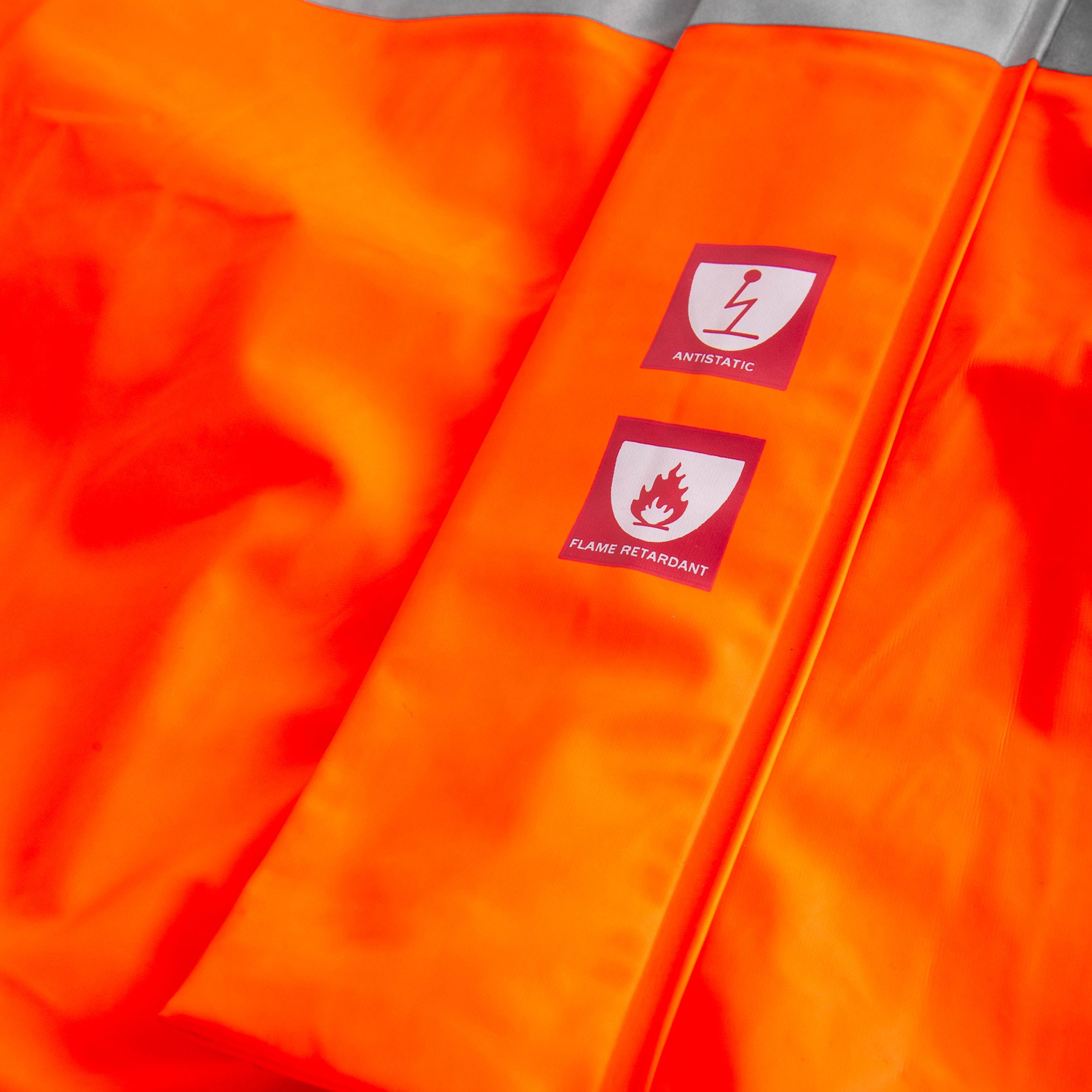 Lyngs&oslash;e Multinorm PU Regenoverall, Hi-vis Orange, large image number 2