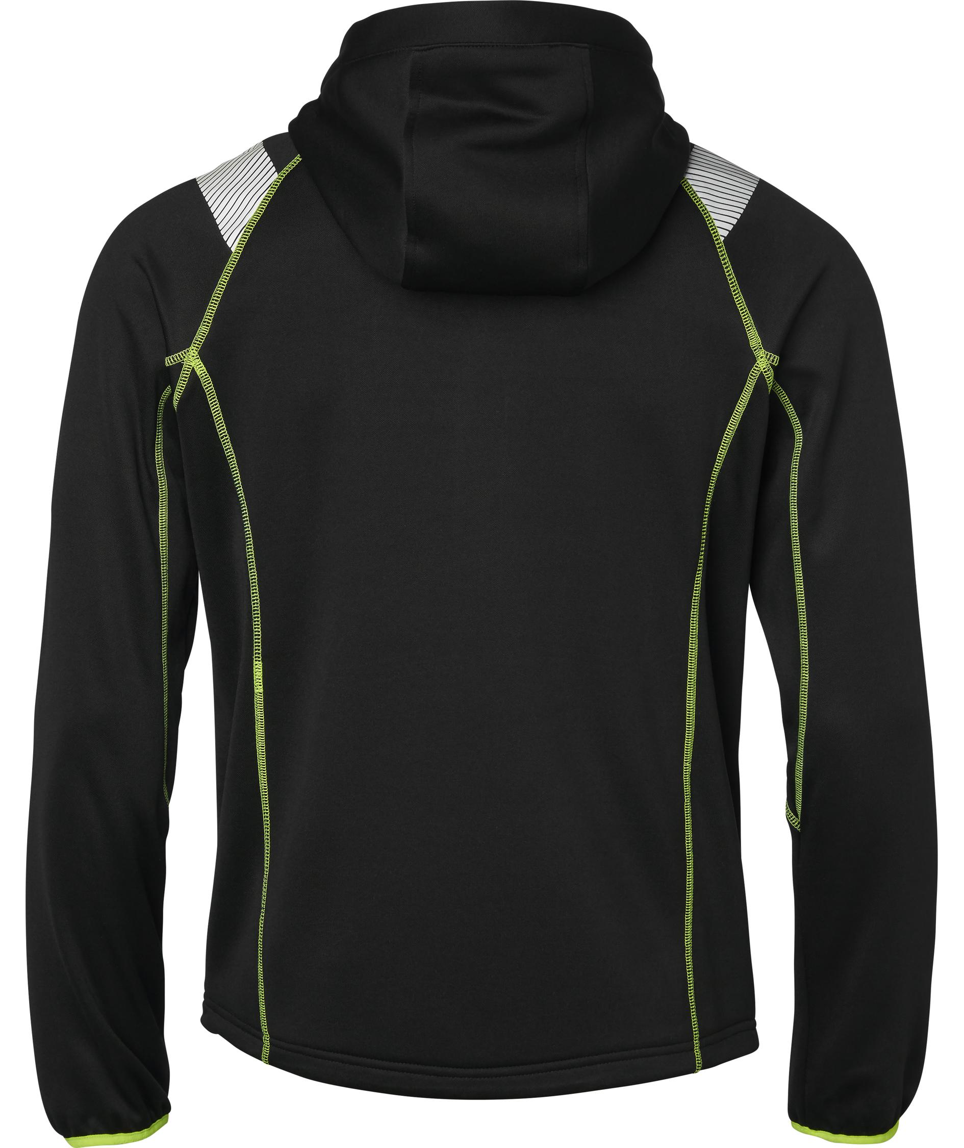 Top Swede hettegenser med glidel&aring;s 353, Svart, large image number 1