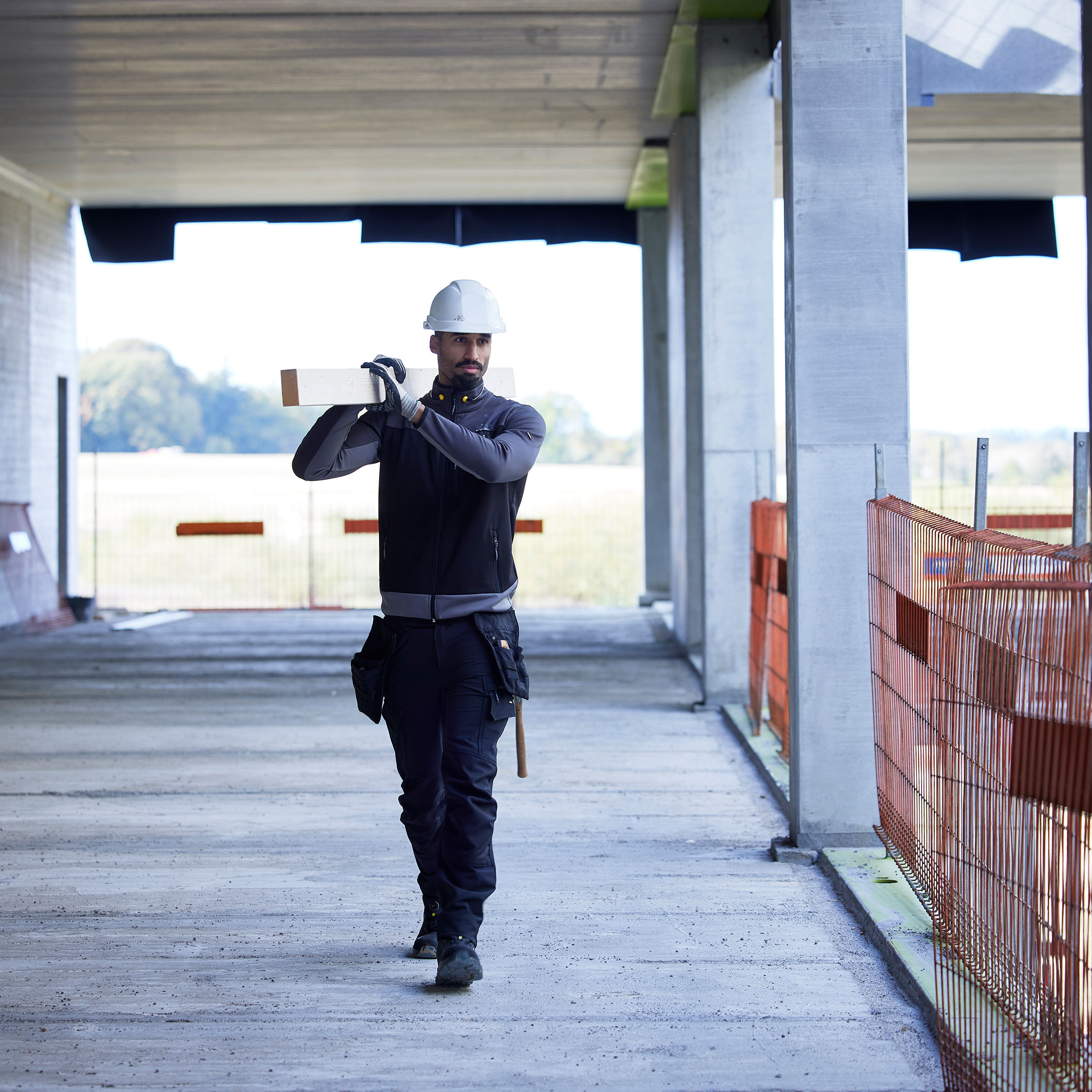 Engel Entire work trousers full stretch, Black/Anthracite Grey, large image number 6