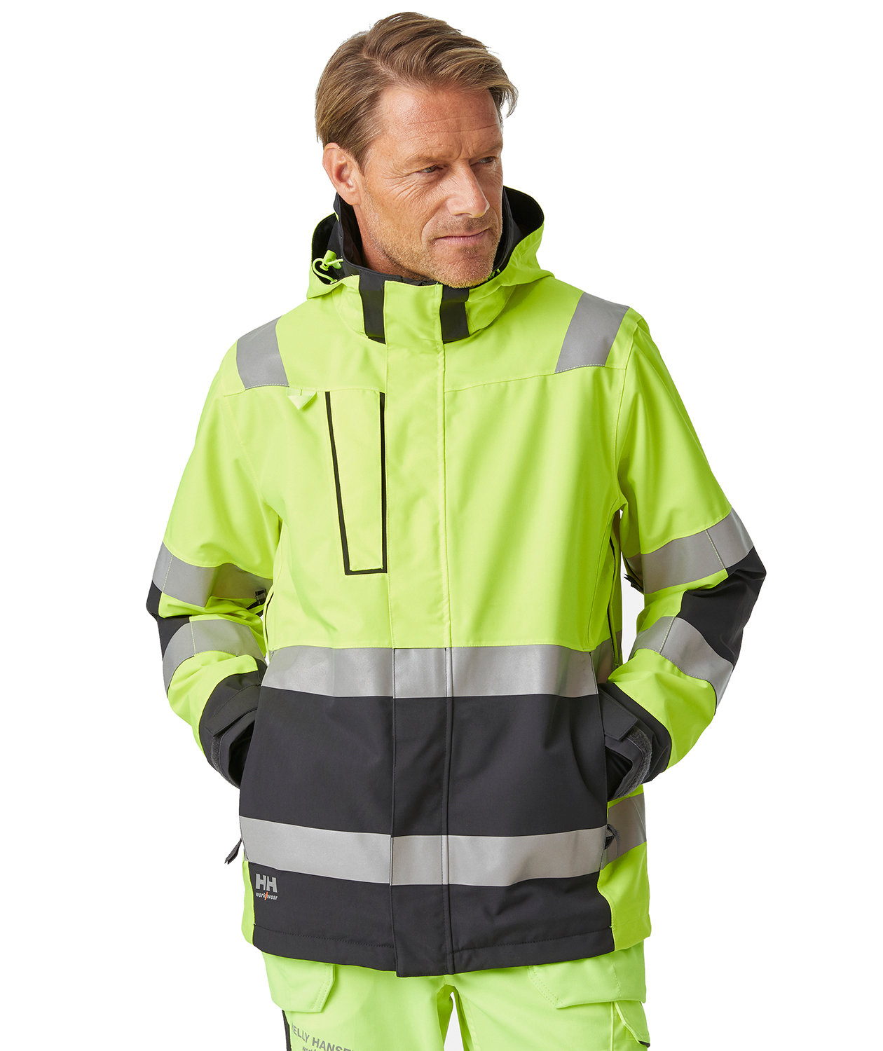 Helly Hansen Alna 2.0 skaljakke, Hi-vis gul/charcoal, large image number 1
