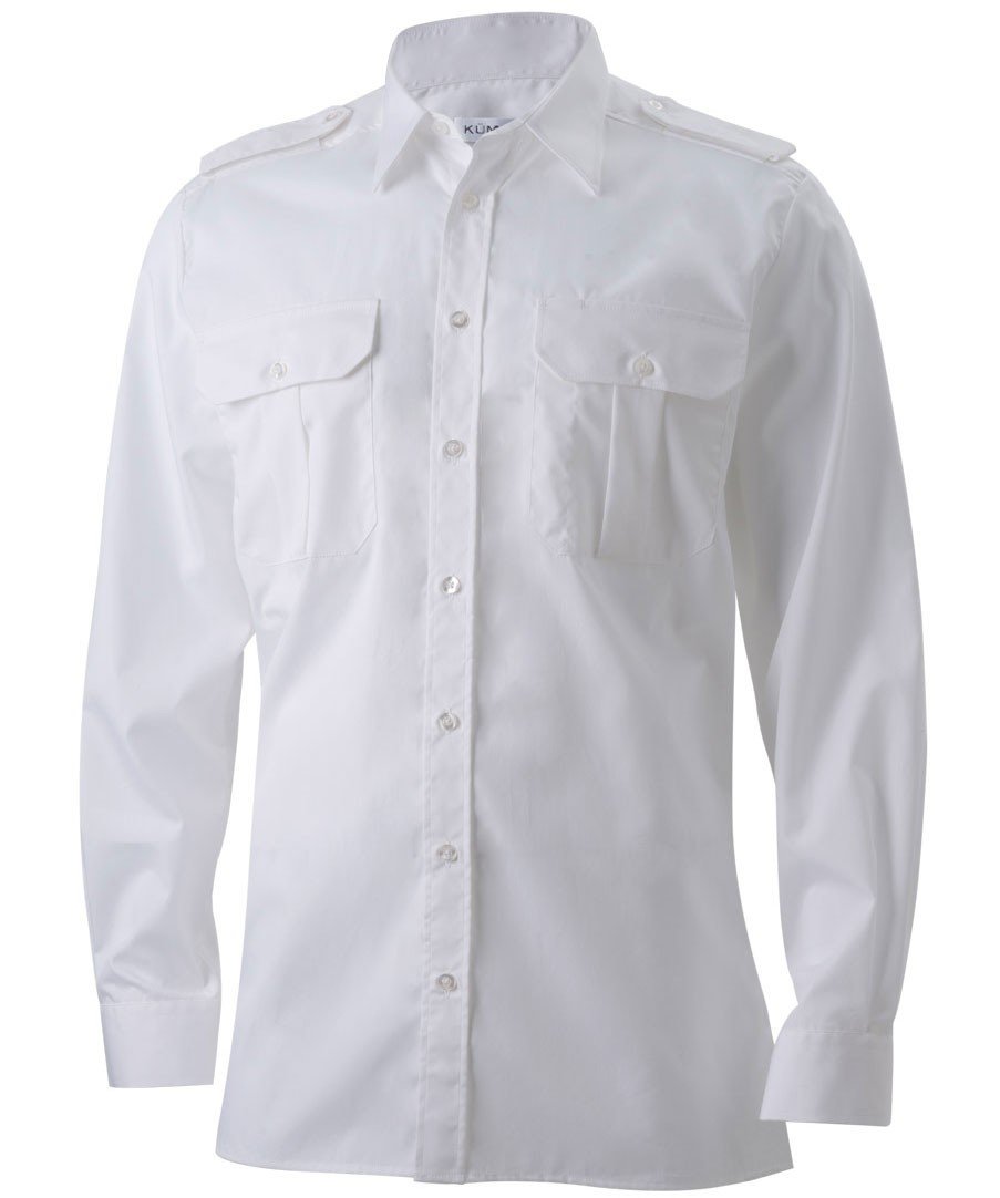 K&uuml;mmel Frank Slim fit pilotskjorta, Vit