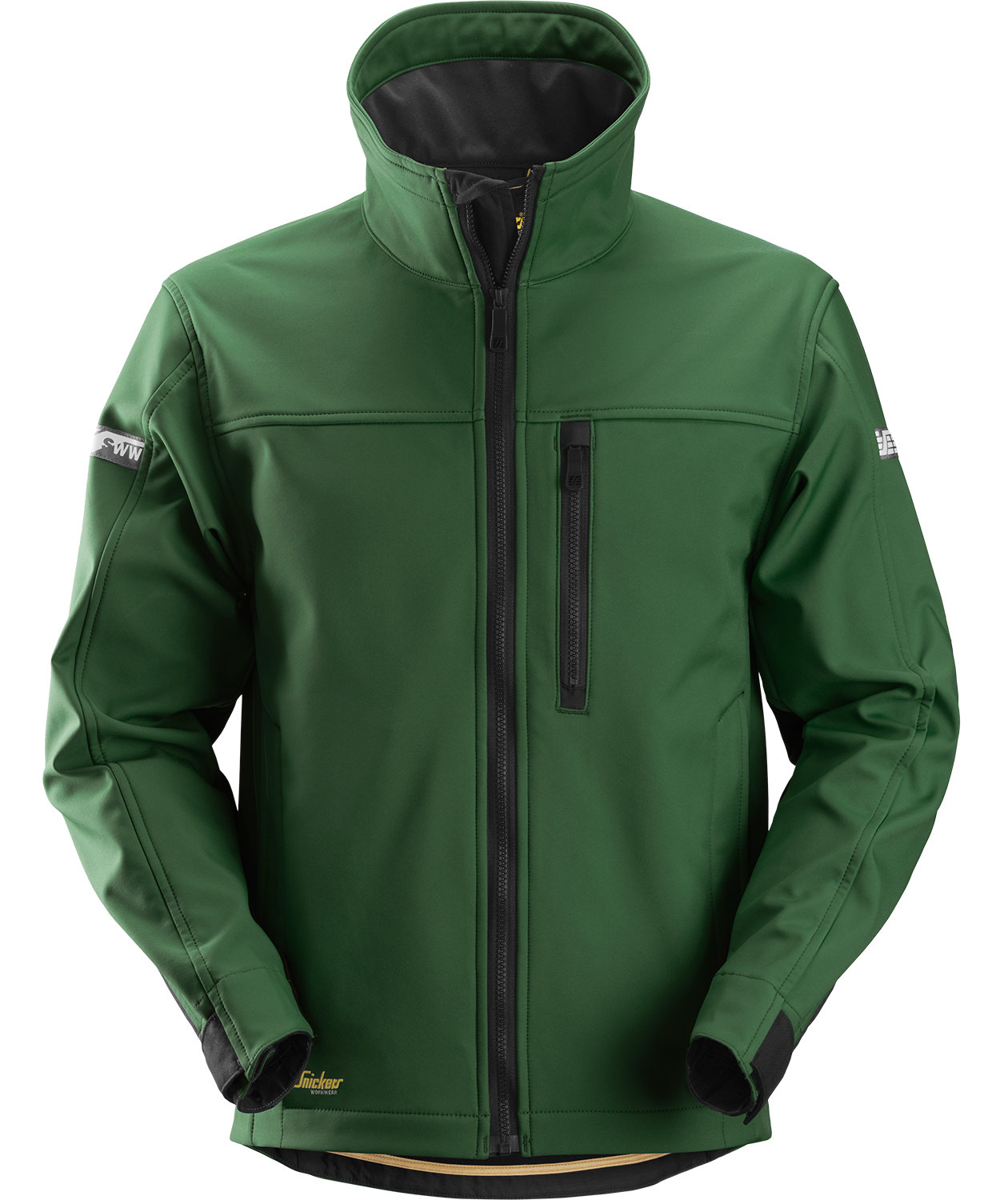 Snickers AllroundWork softshelljakke 1200, Skog gr&oslash;nn/svart, Skog gr&oslash;nn/svart, swatch