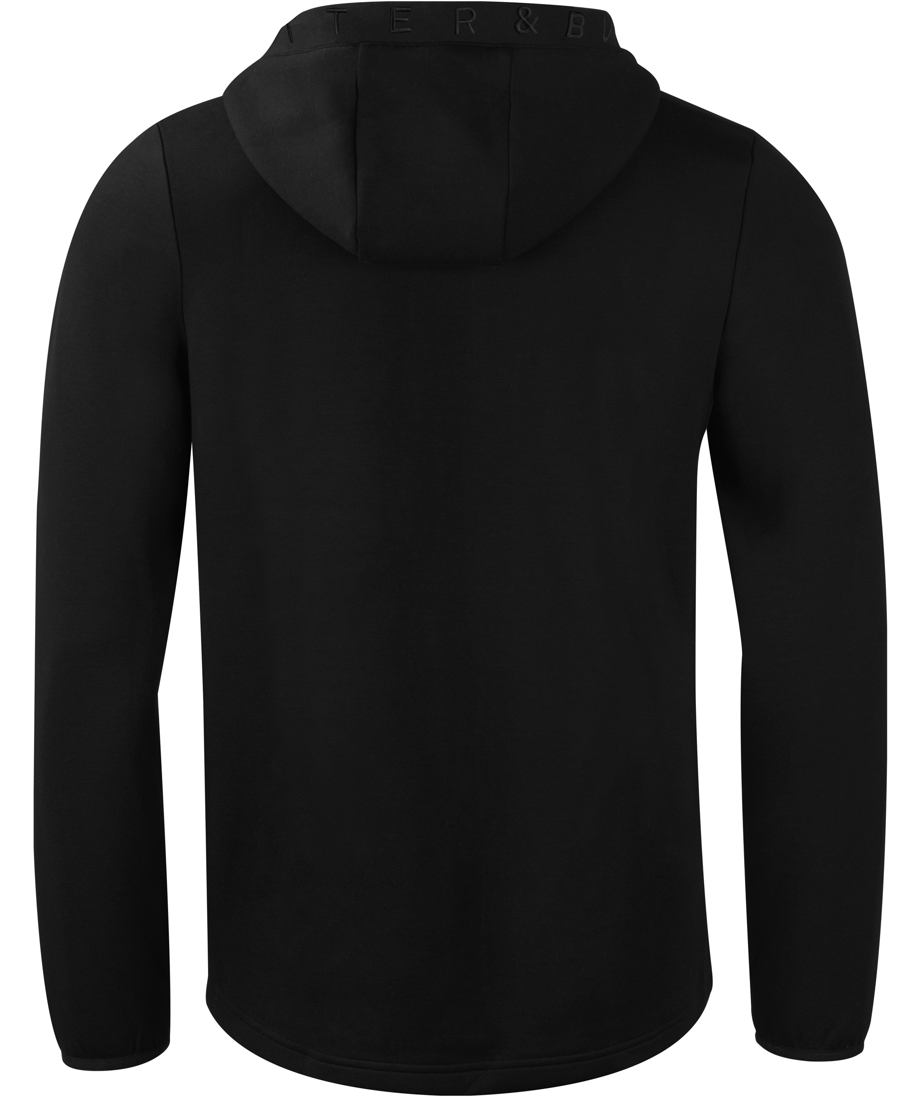 Cutter & Buck Pemberton hoodie med blixtl&aring;s, Black