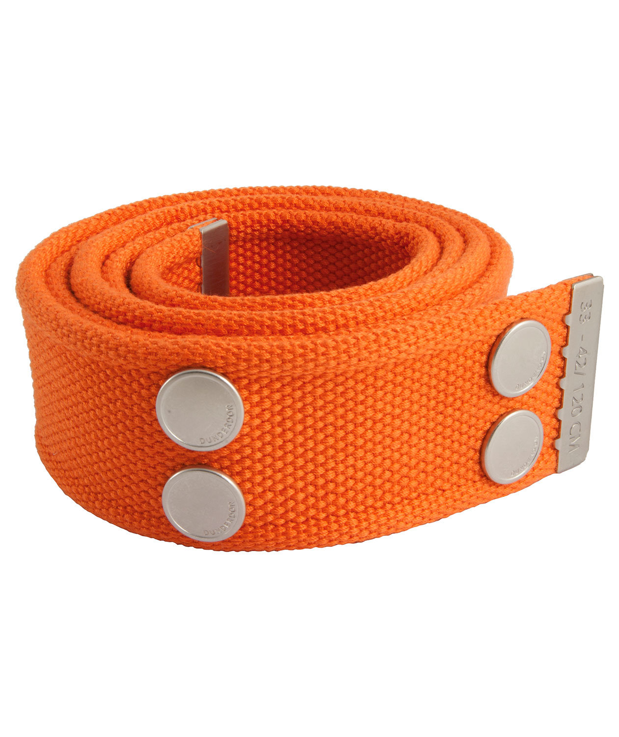 Dunderdon BE01 belt, Orange/Chrome