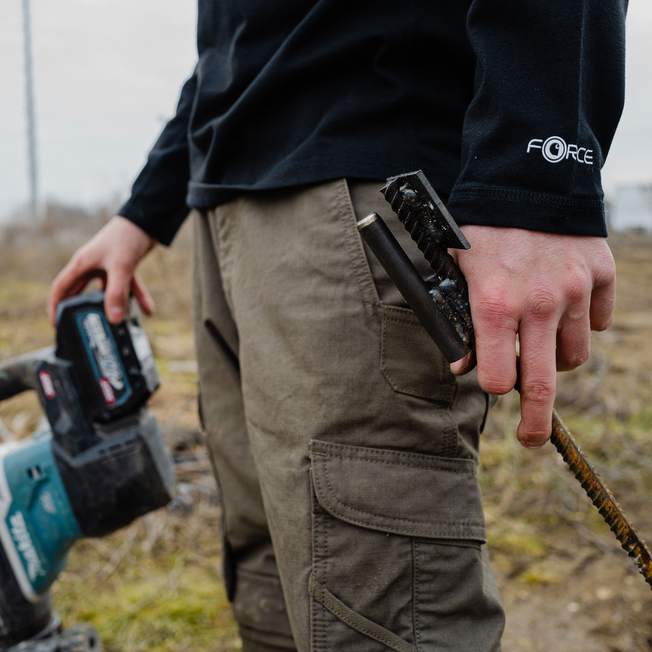 Carhartt Steel Rugged Flex cargo Arbeitshose, Tarmac, large image number 4