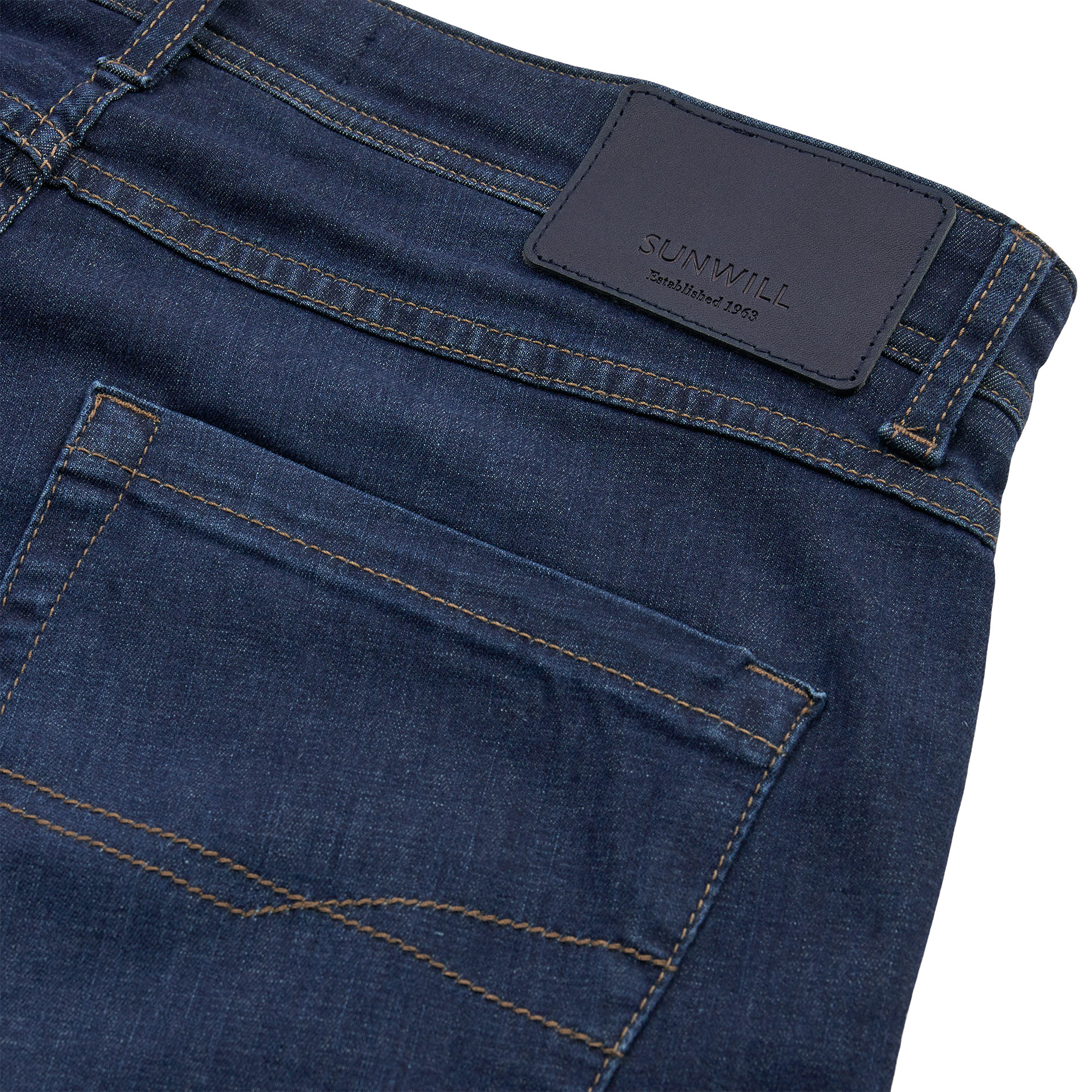 Sunwill Super Stretch Light Weight Fitted jeans, Dark blue, large image number 4