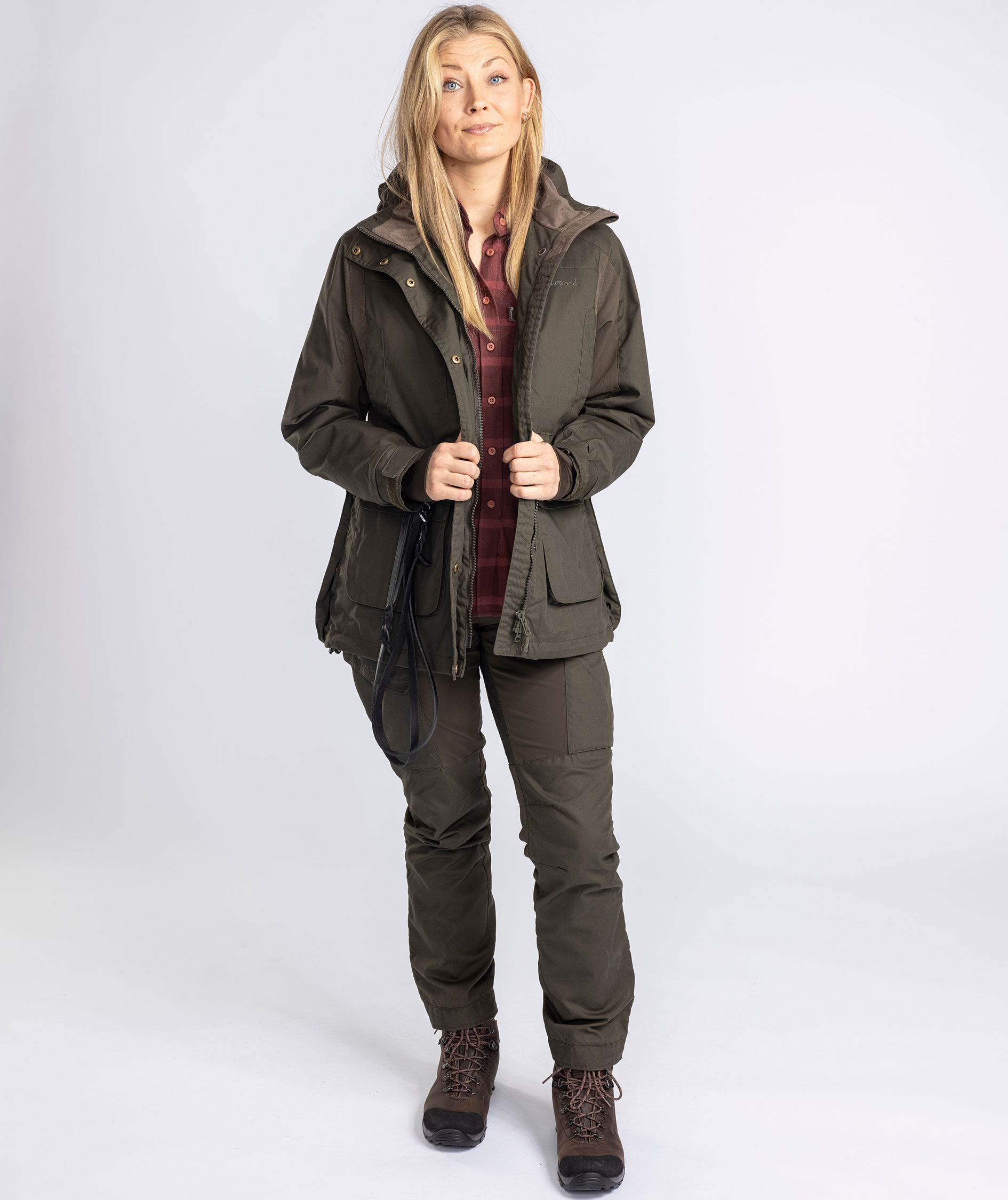 Pinewood Dog Sports Trainer damejakke, Moss green, large image number 3