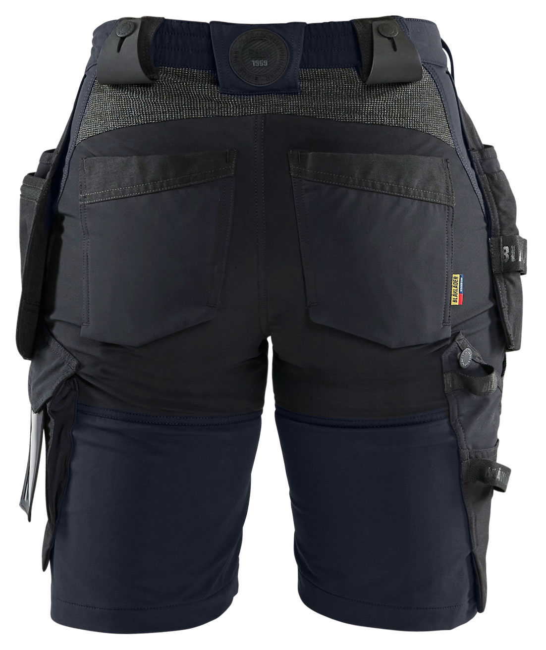 Bl&aring;kl&auml;der Damen Handwerkershorts, Dunkel Marine/Schwarz, large image number 1