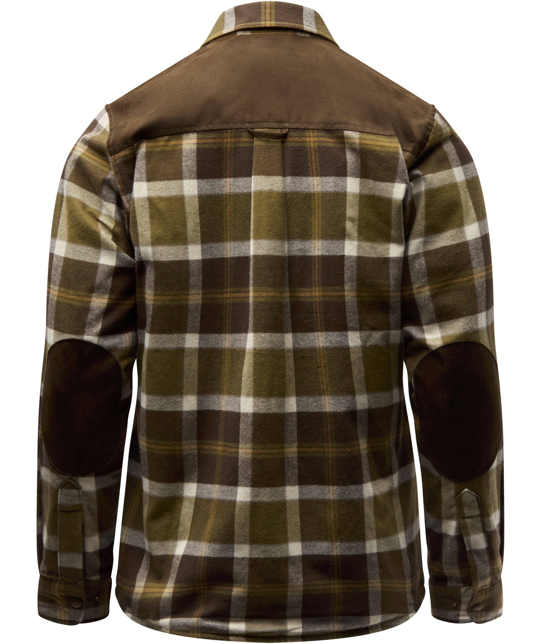 Pinewood Douglas dame flannelskjorte, Olive Green/Cr. White, large image number 2
