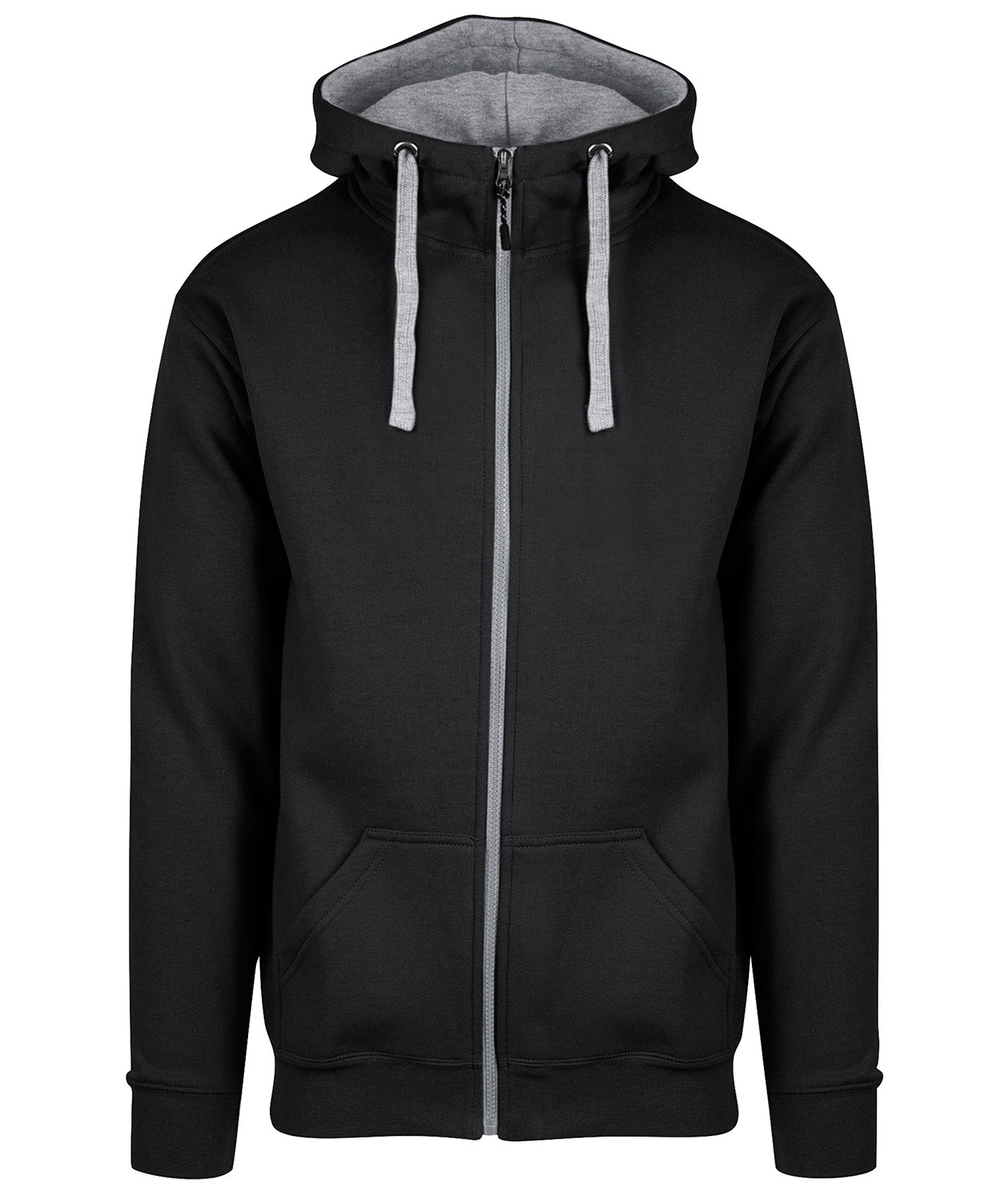 YOU Bronx hoodie, Svart/Gr&aring; melange