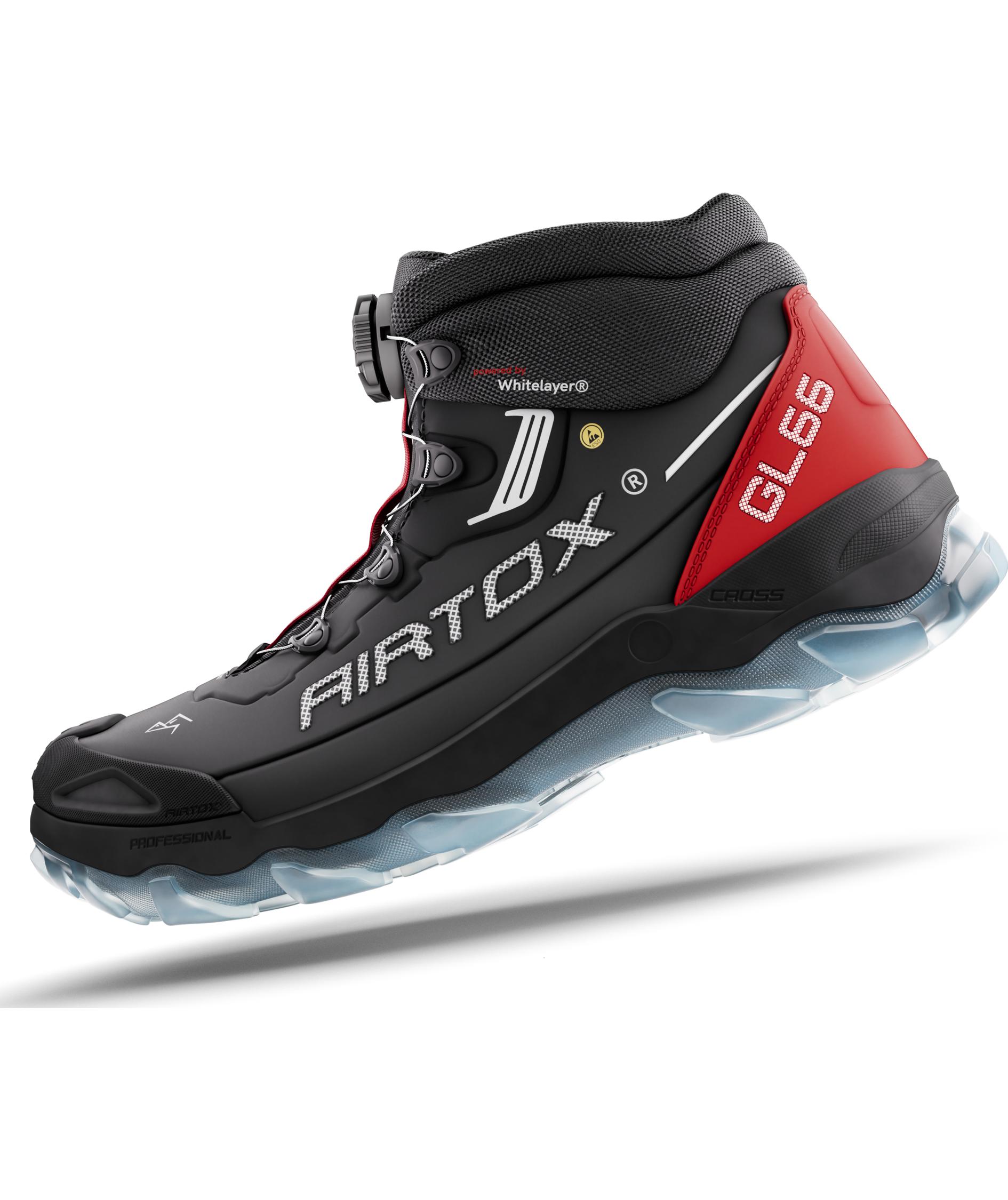 Airtox GL66 skyddsk&auml;ngor S3, Svart/R&ouml;d, large image number 4