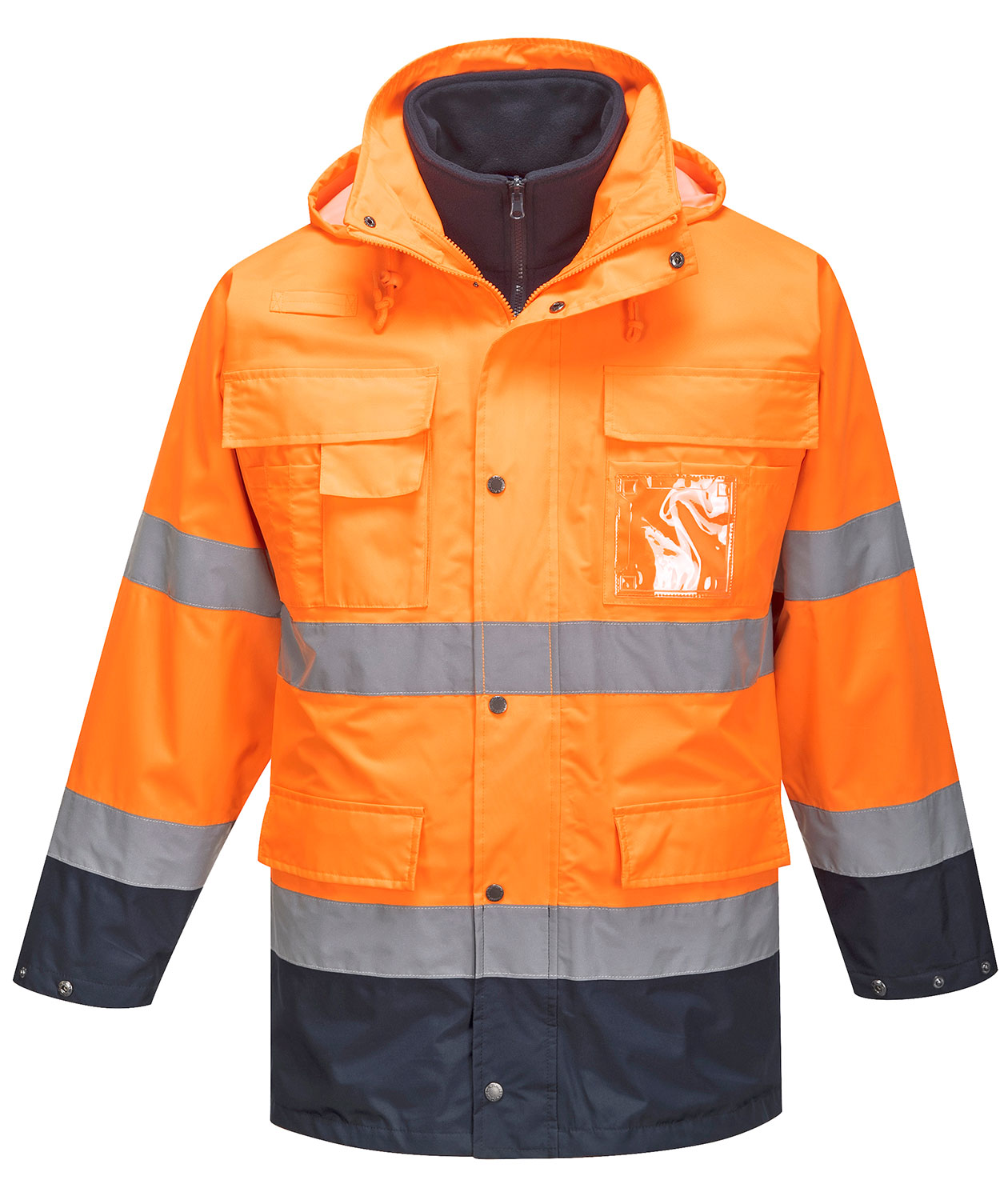 Portwest 3-i-1 parka, Hi-vis Orange/Marine, large image number 0