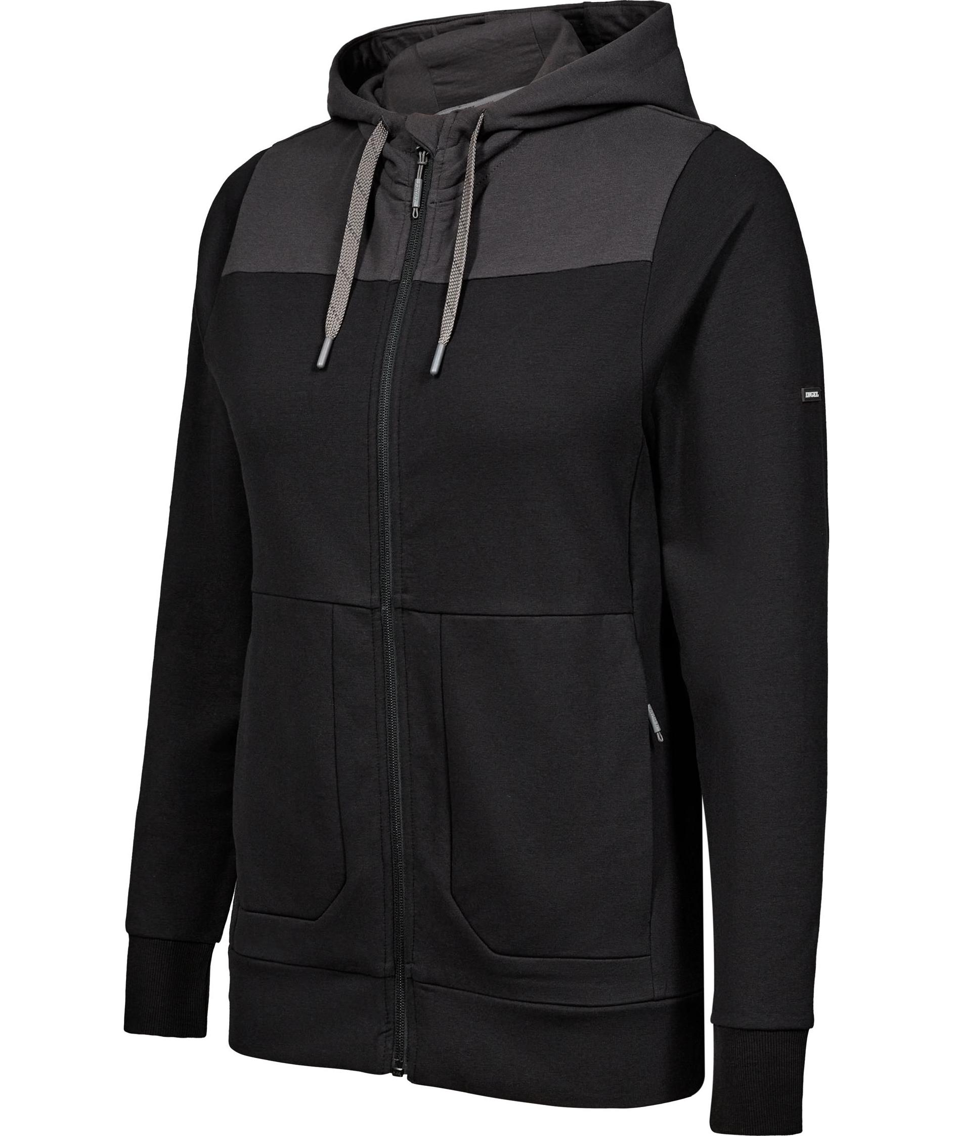 Engel Entire hoodie med dragkedja dam, Black/Anthracite Grey, large image number 5