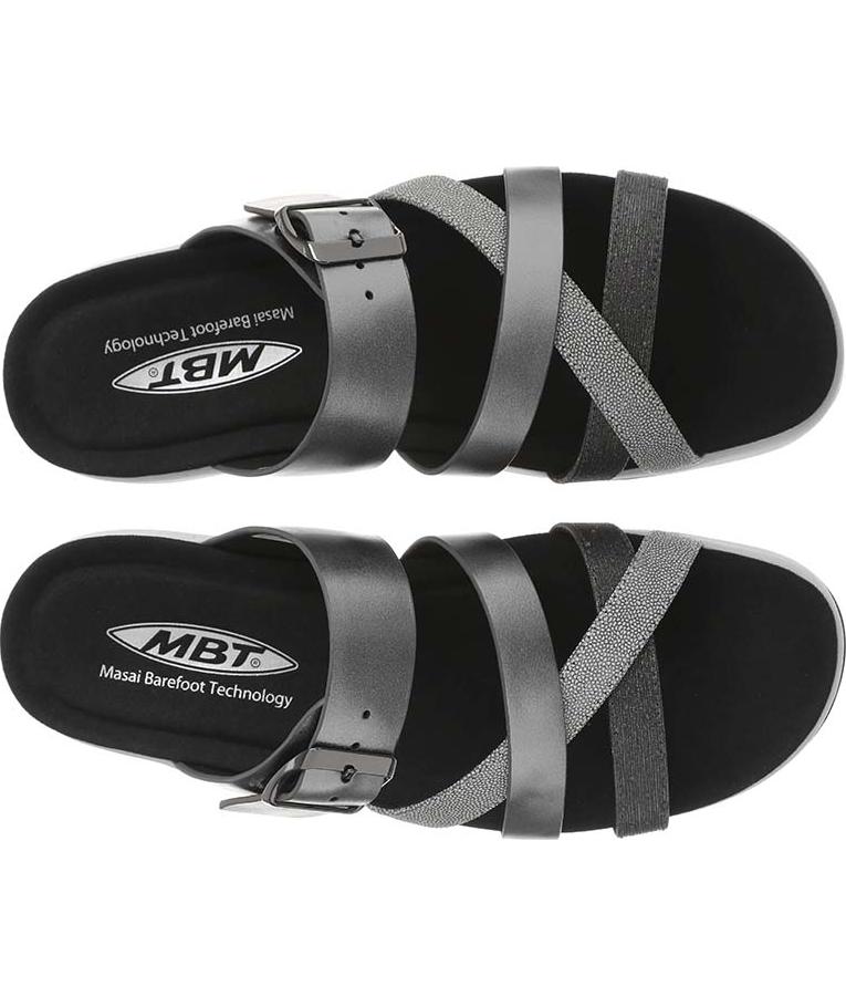MBT Fasi dame sandaler, Gunmetal, large image number 4
