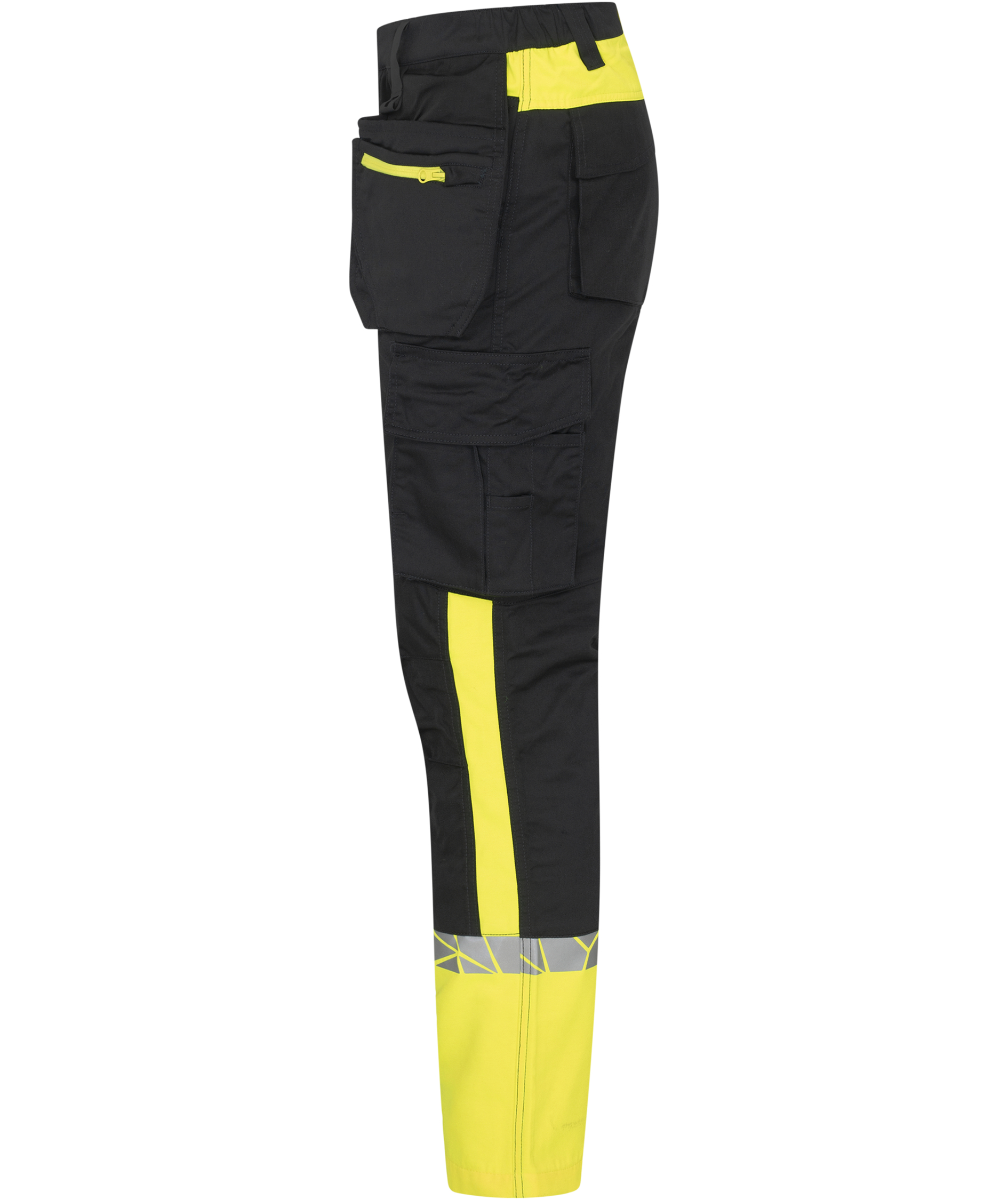 ProJob craftsman trousers 7509, Black/Yellow, large image number 3