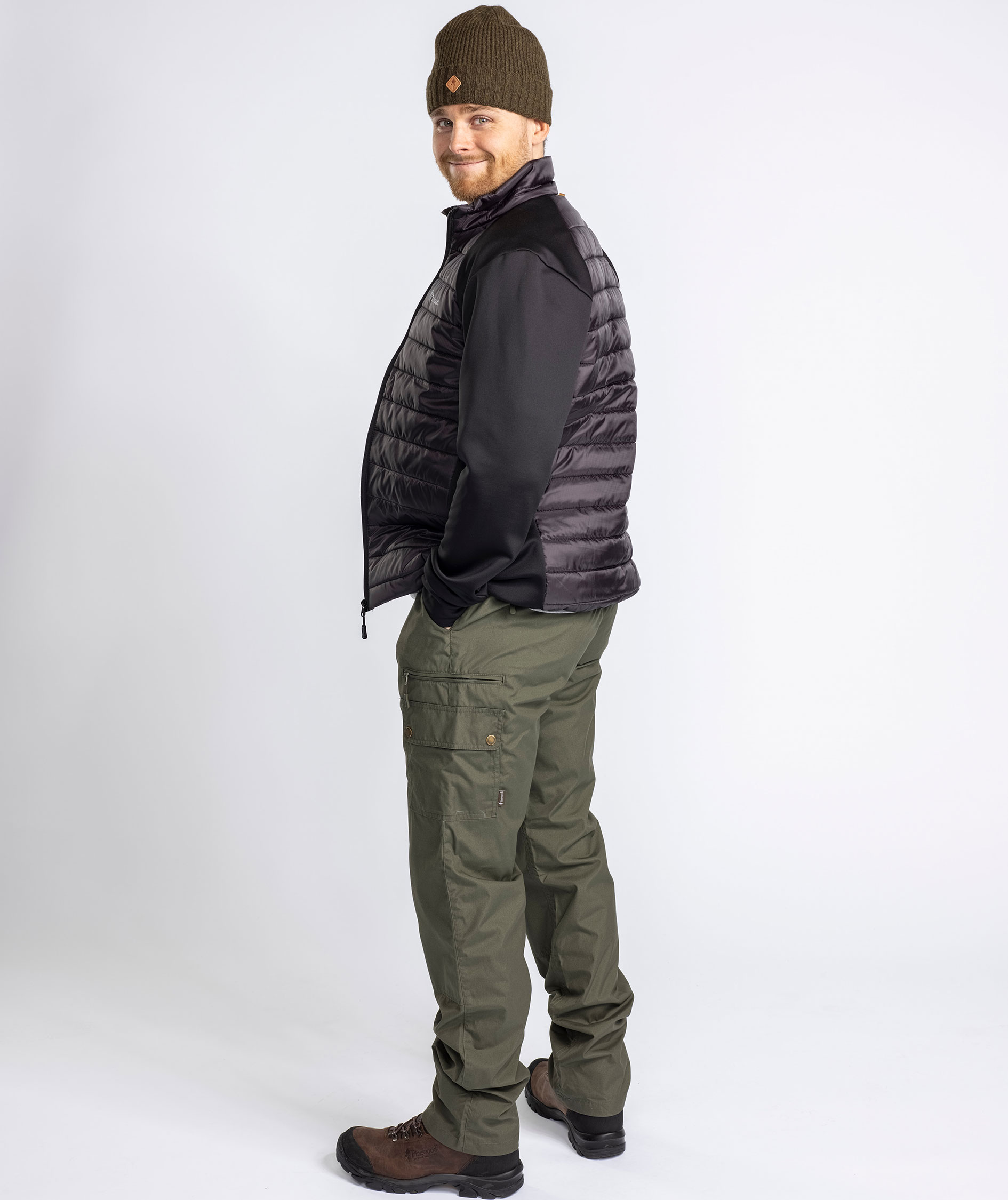 Pinewood Finnveden Hybrid Power fleecejakke, Black, large image number 5