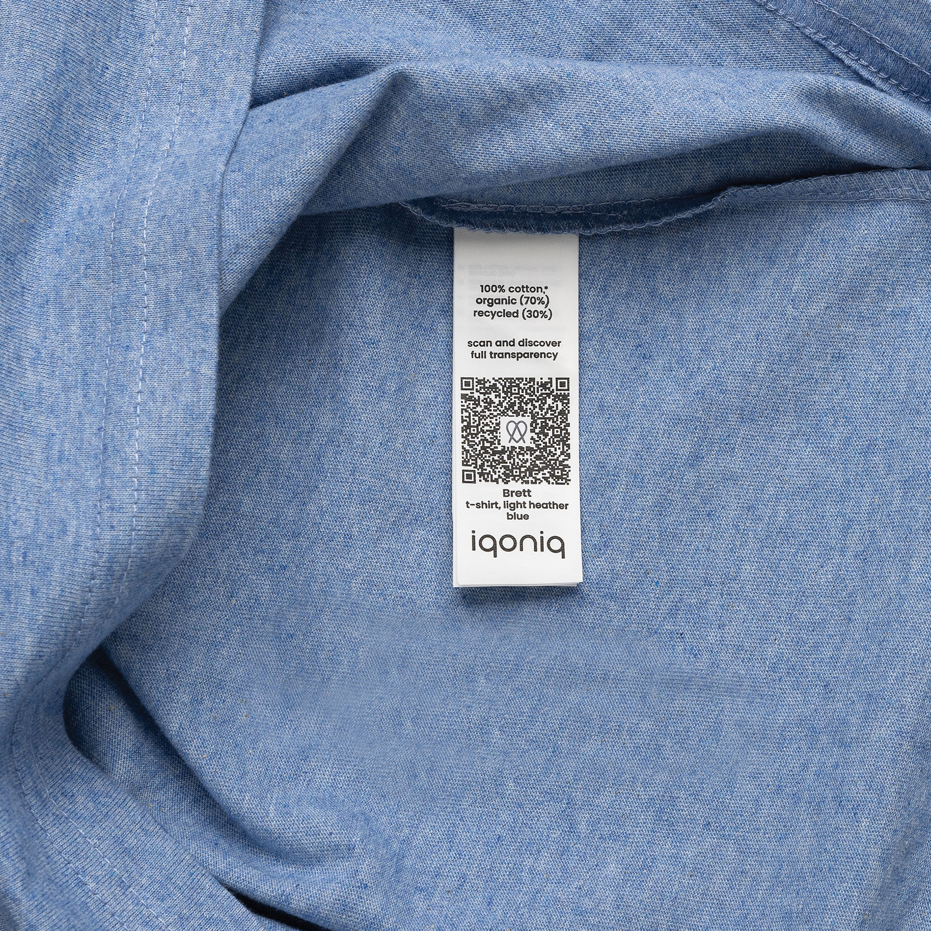Iqoniq Brett T-shirt, Light Heather Blue, large image number 5