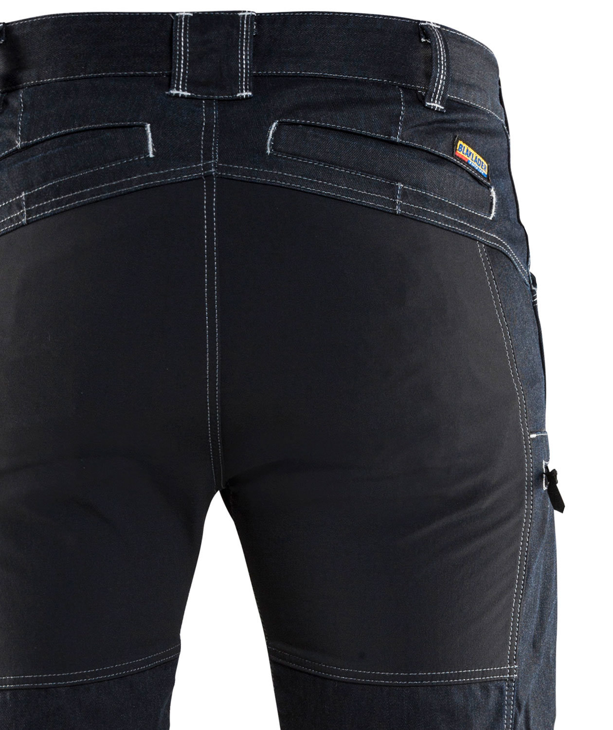 Bl&aring;kl&auml;der denim service trousers, Marine Blue/Black, large image number 4