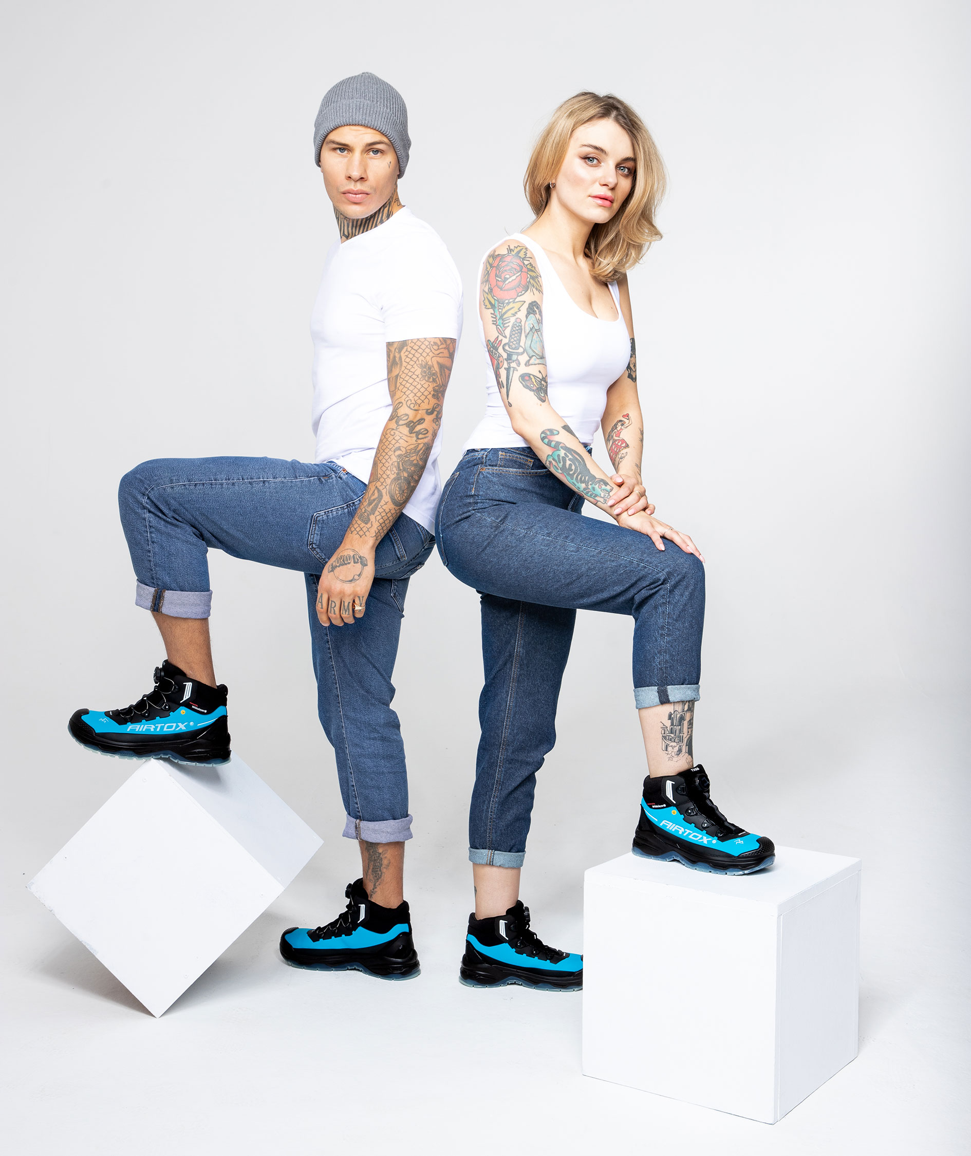 Airtox TX66 sikkerhedsst&oslash;vletter S3, Bl&aring;/Sort, large image number 16