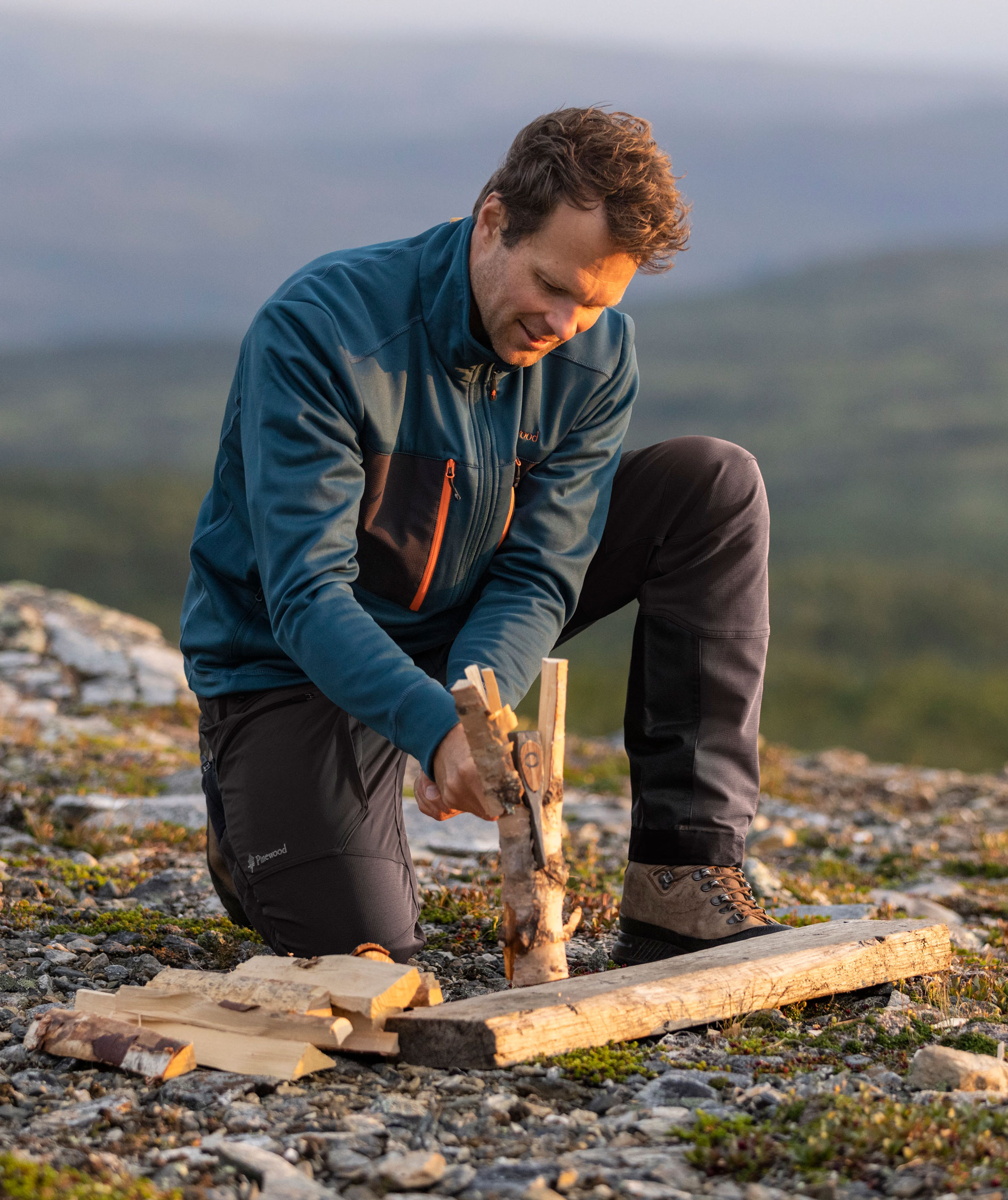 Pinewood Abisko Adventure jagtbukser, Sort, large image number 7