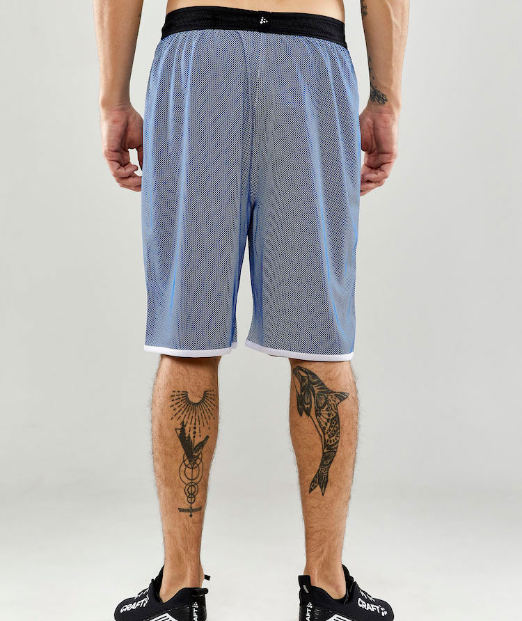 Craft Progress revesible Basket shorts, Club cobolt/white, large image number 2