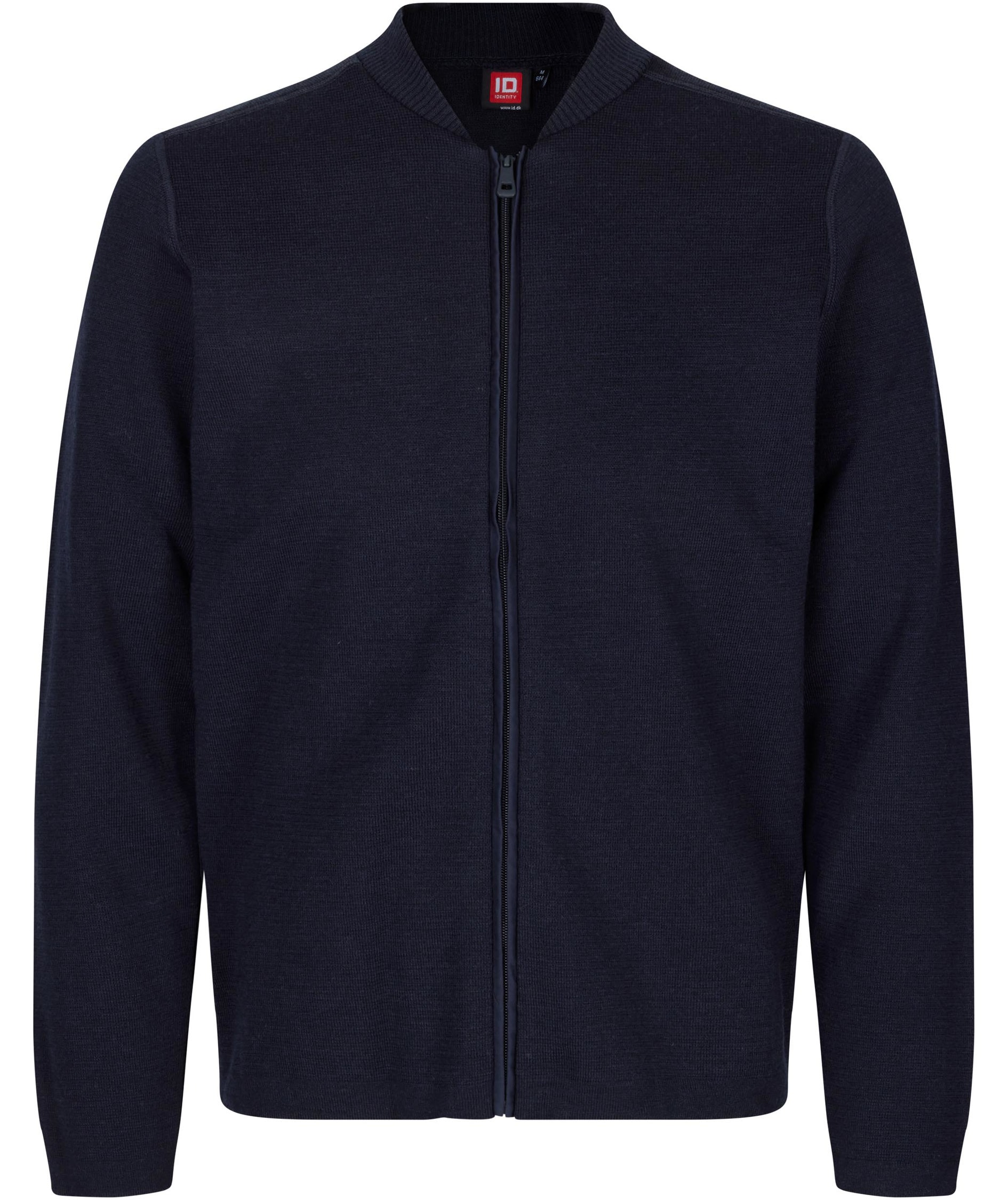 ID stickad cardigan, Marinbl&aring;