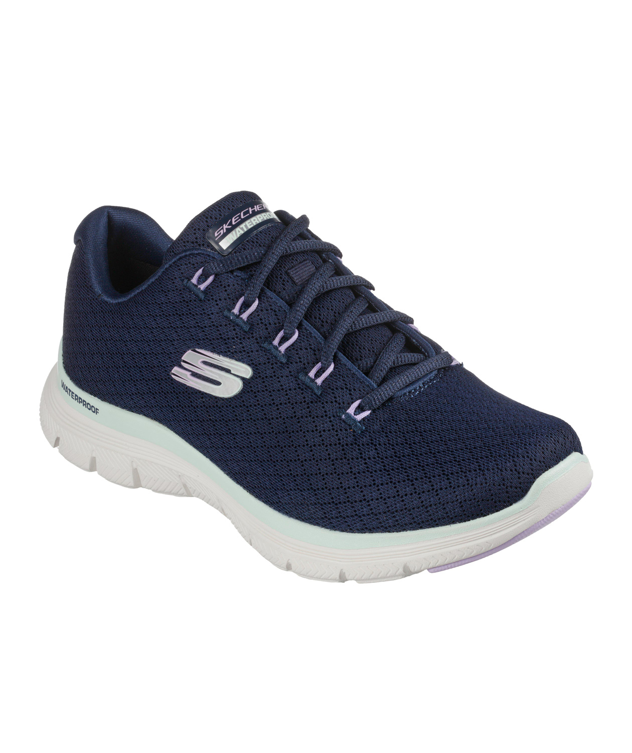 Skechers Flex Appeal 4.0 WP dame sneakers, Navy, large image number 0