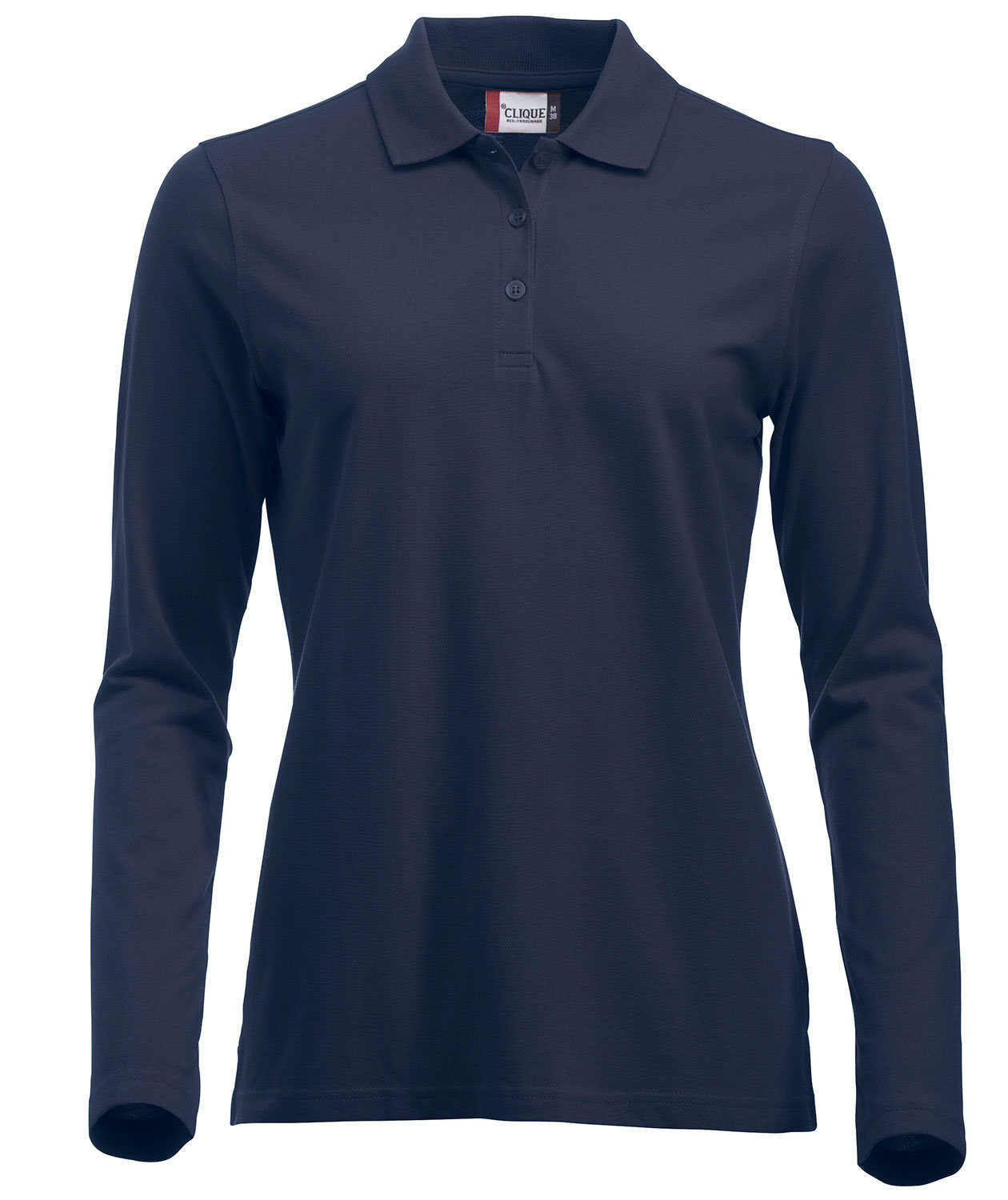Clique Classic Marion lang&aelig;rmet dame polo t-shirt, M&oslash;rk navy